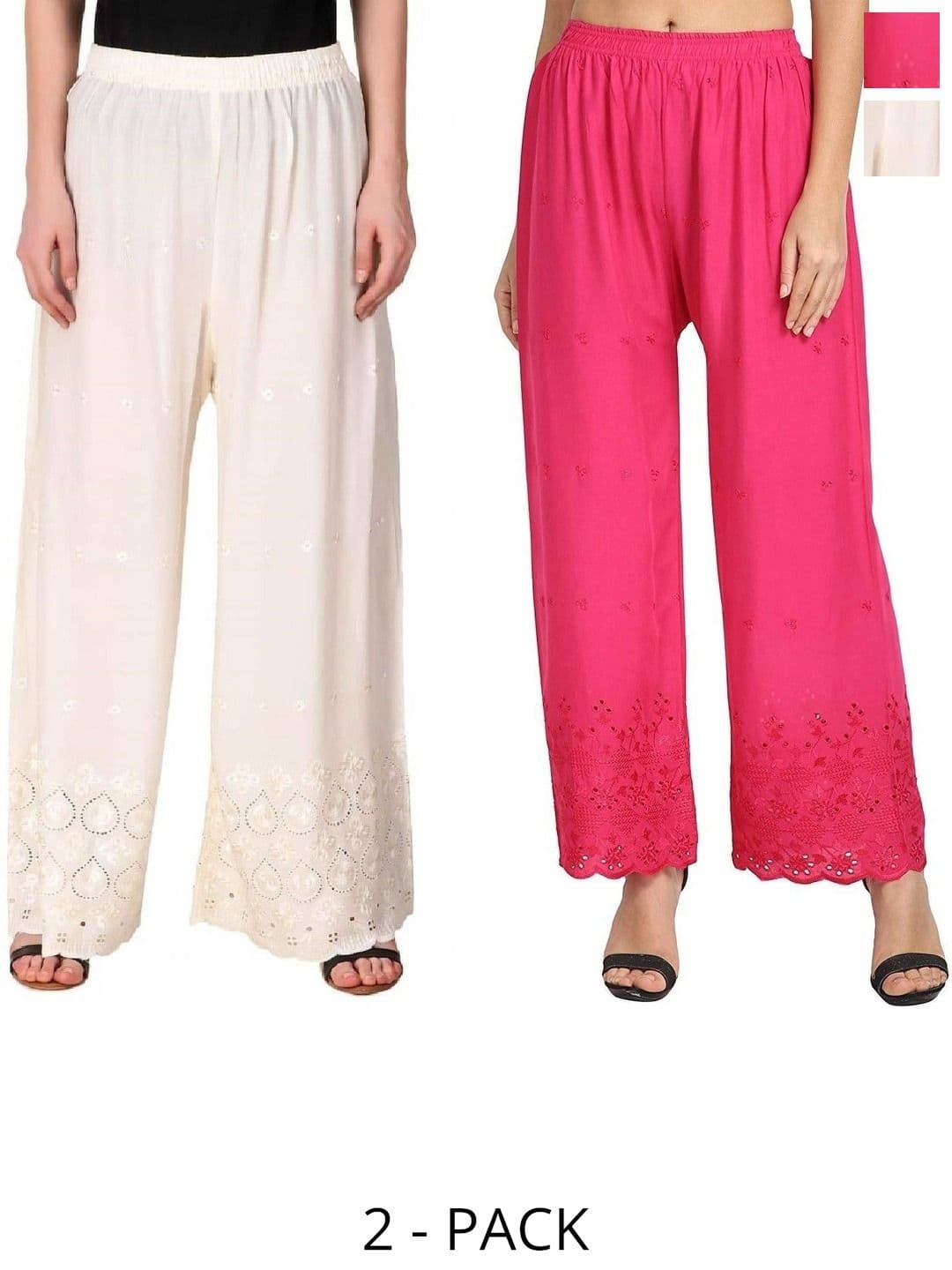 PINOVO Pack Of 2 Flared Palazzos - view 1
