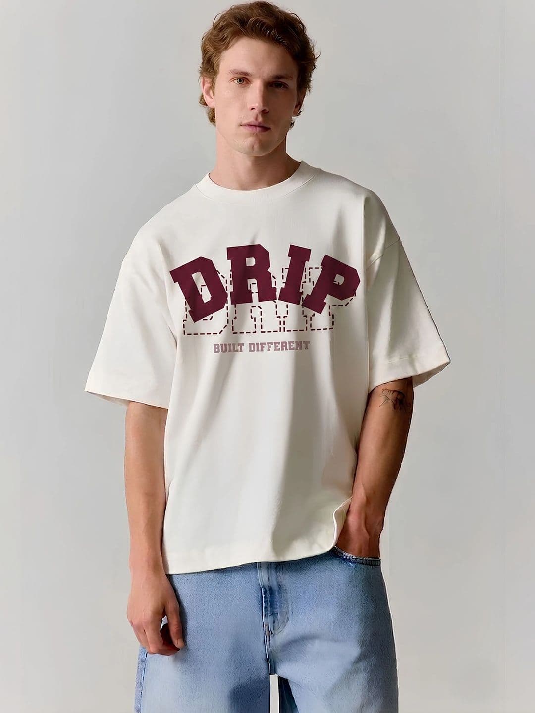 SMARTEES Men Typography Printed Pure Cotton T-shirt - view 1