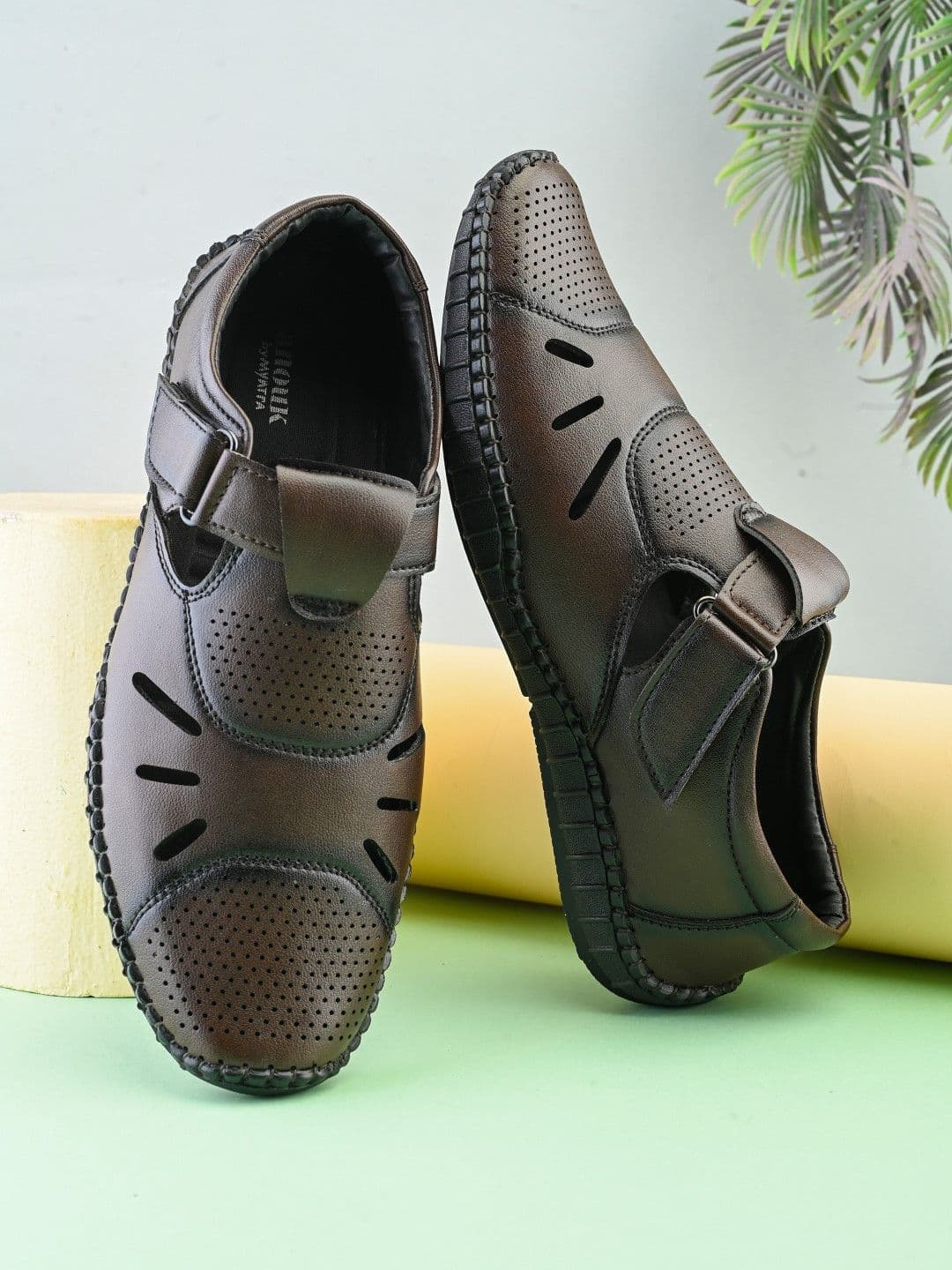 Anouk Men PU Shoe-Style Sandals - view 1
