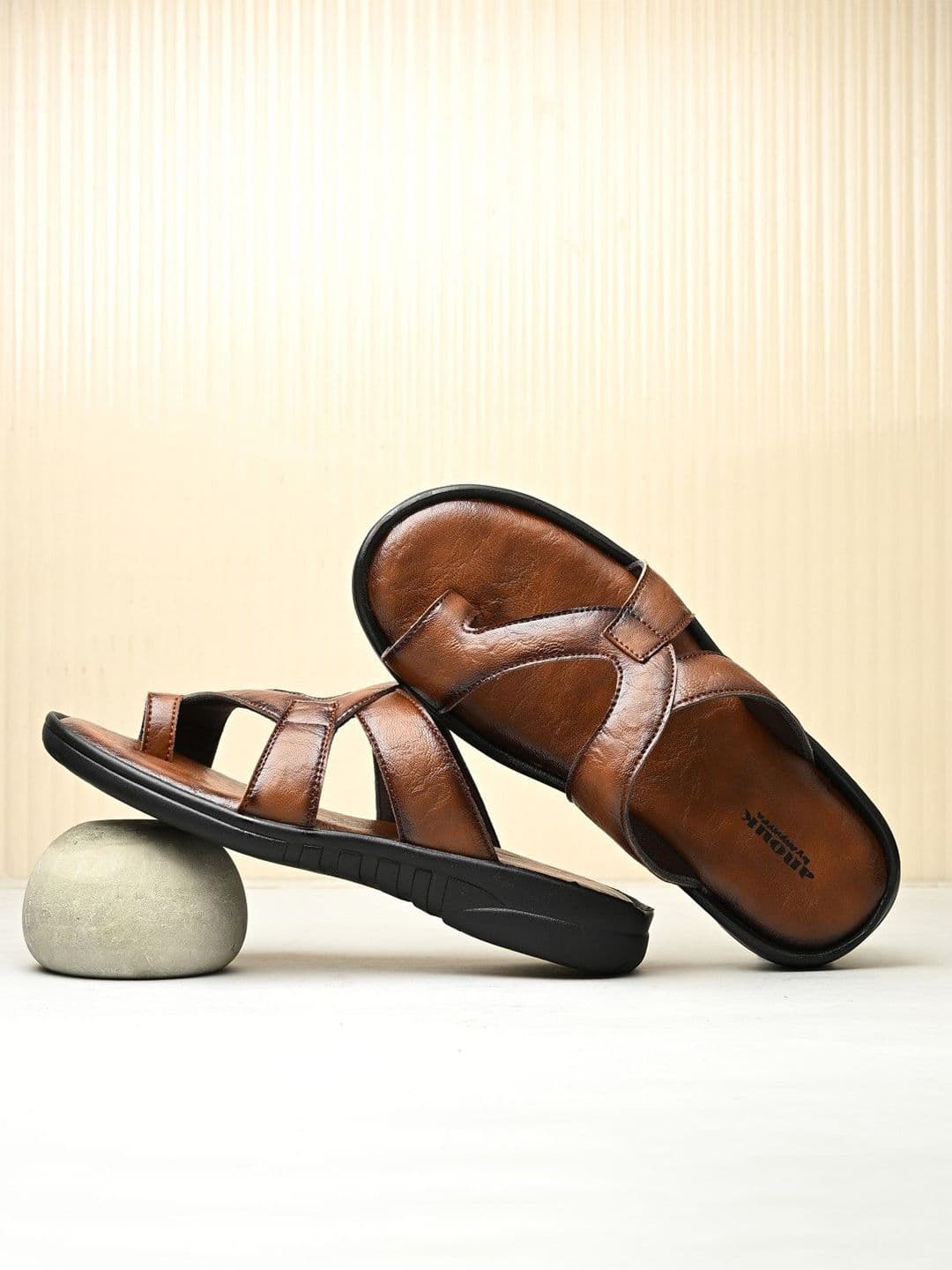 Anouk Men Solid Slip On Comfort Sandals - view 1