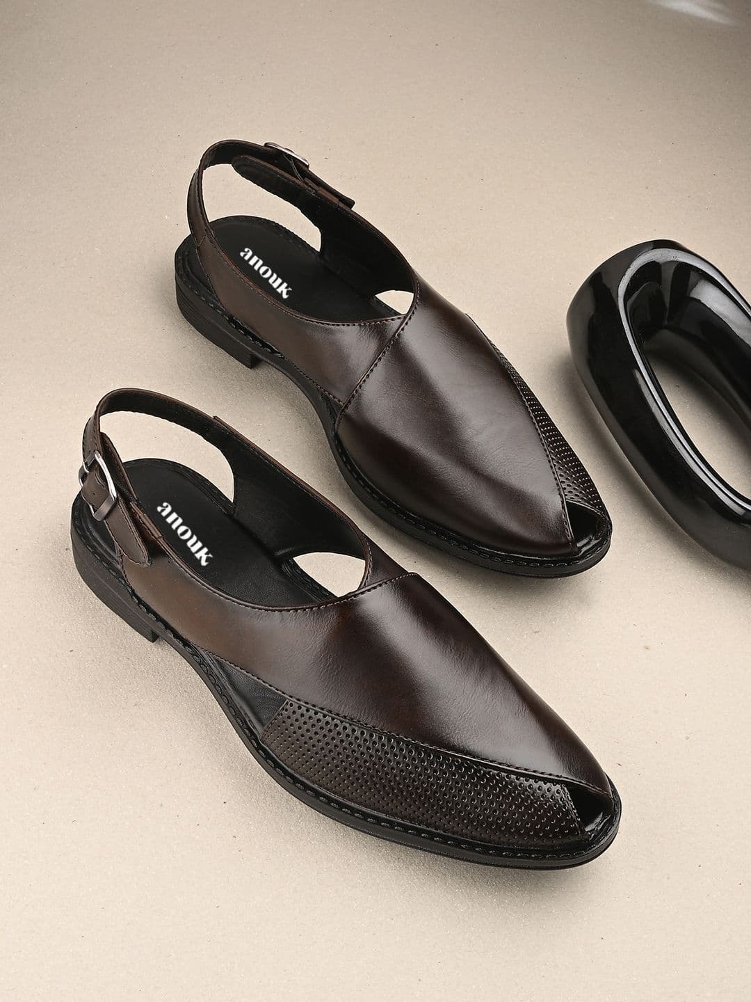 Anouk Men PU Shoe-Style Sandals - view 1