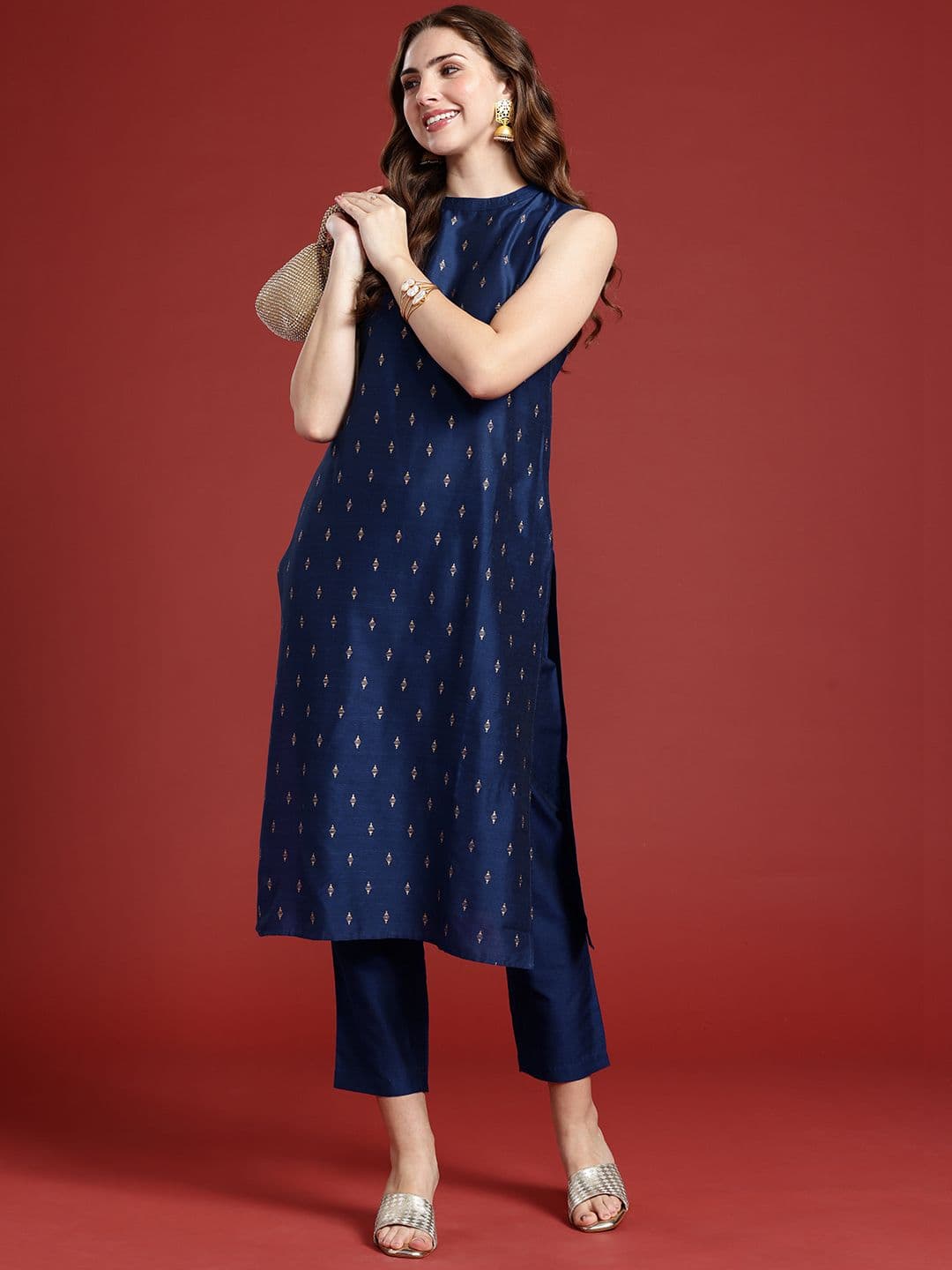 Anouk Printed Regular Kurta with Trousers - view 1
