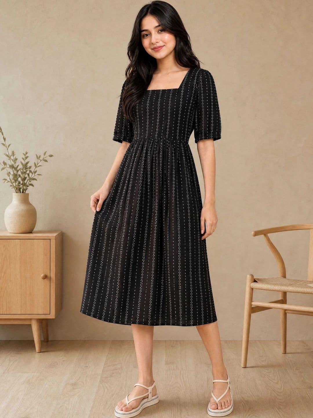 SZN A-Line Midi Dress - view 1
