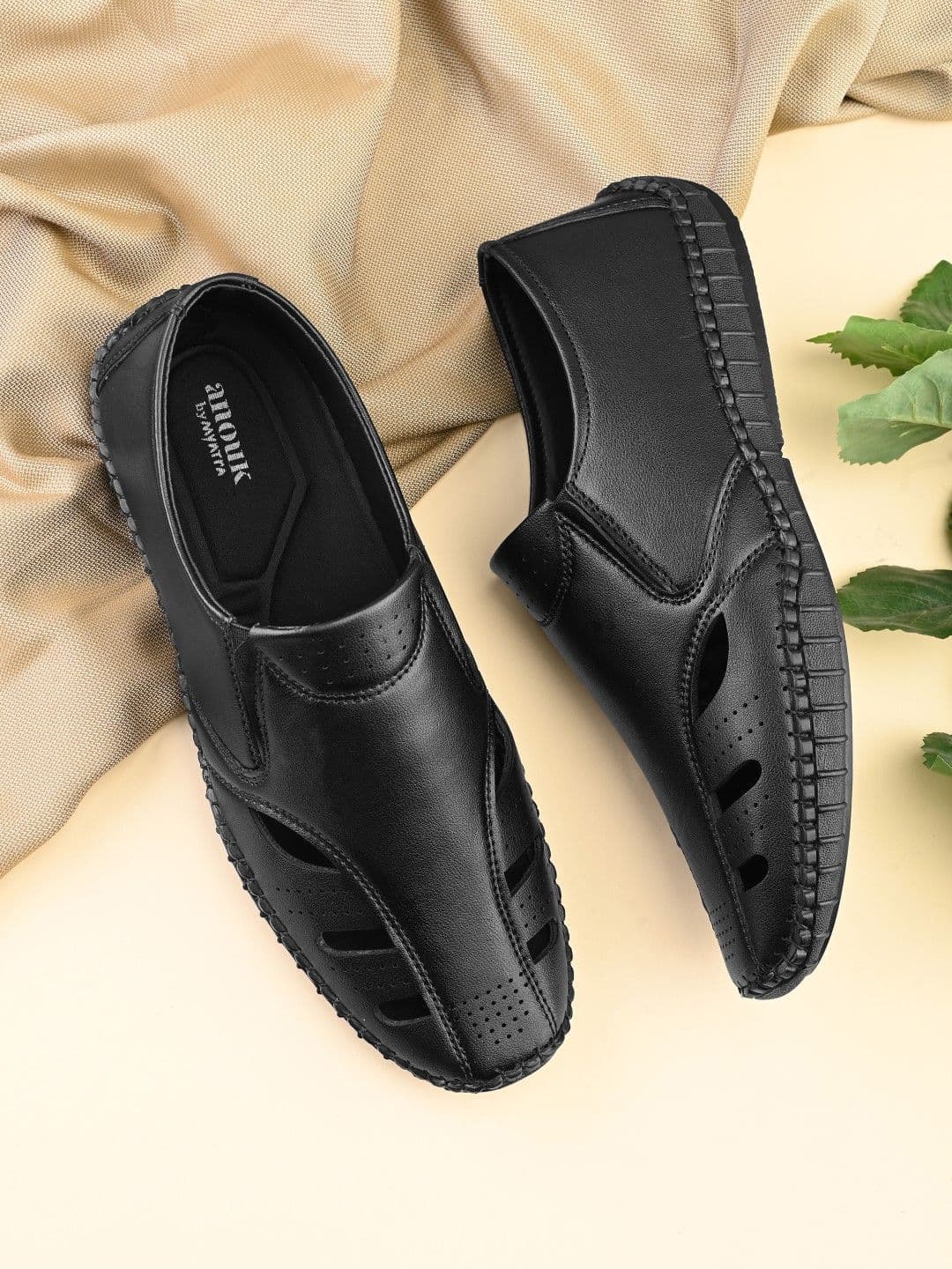 Anouk Men PU Shoe-Style Sandals - view 1