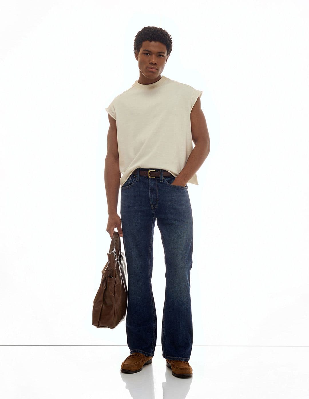 Flying Machine Men Bootcut Mid-Rise Light Fade Stretchable Jeans - view 1
