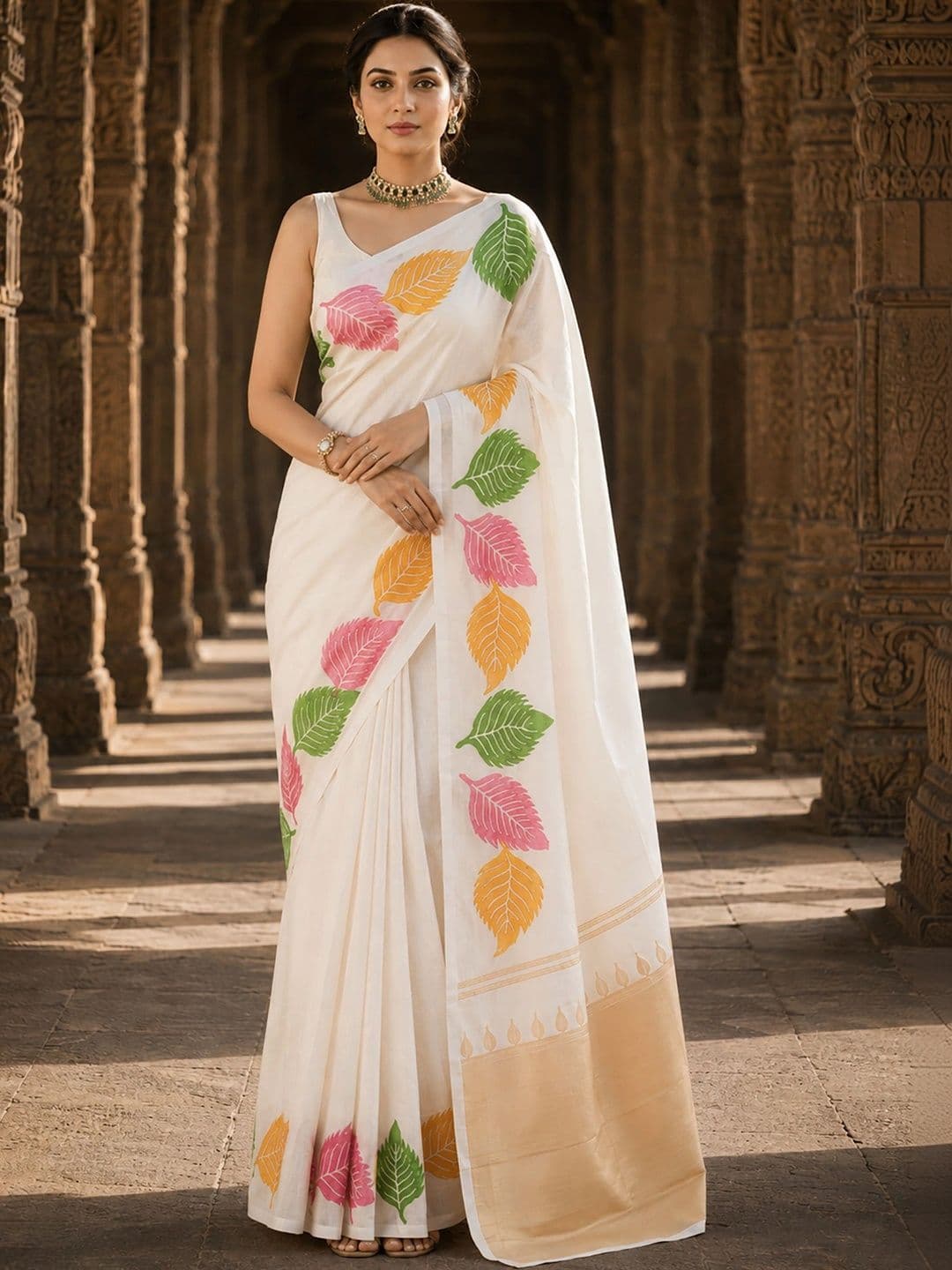 Moda Rapido Woven Design Silk Blend Designer Banarasi Saree - view 1
