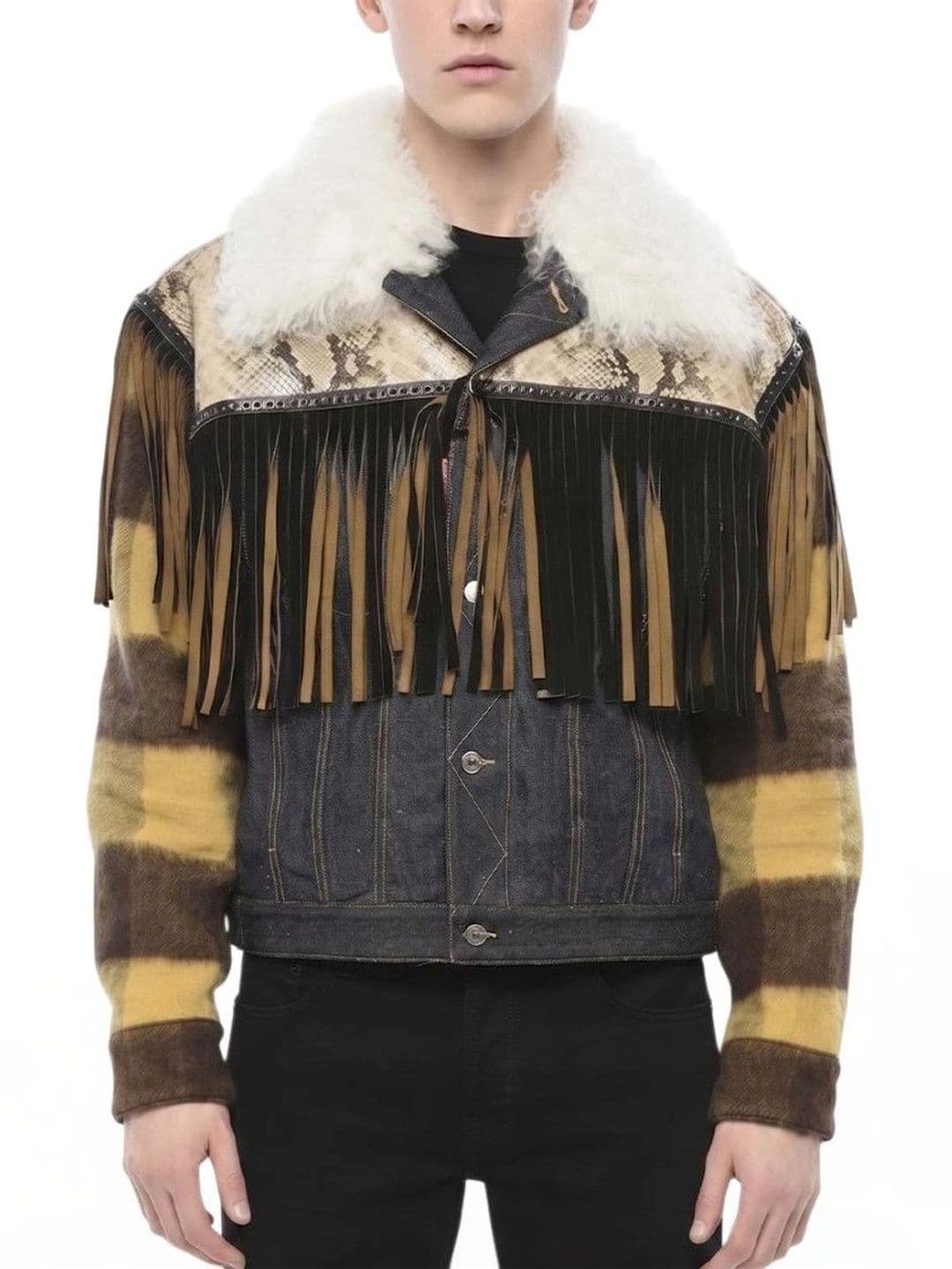 Dsquared2 Men Colourblocked Denim Jacket - view 1