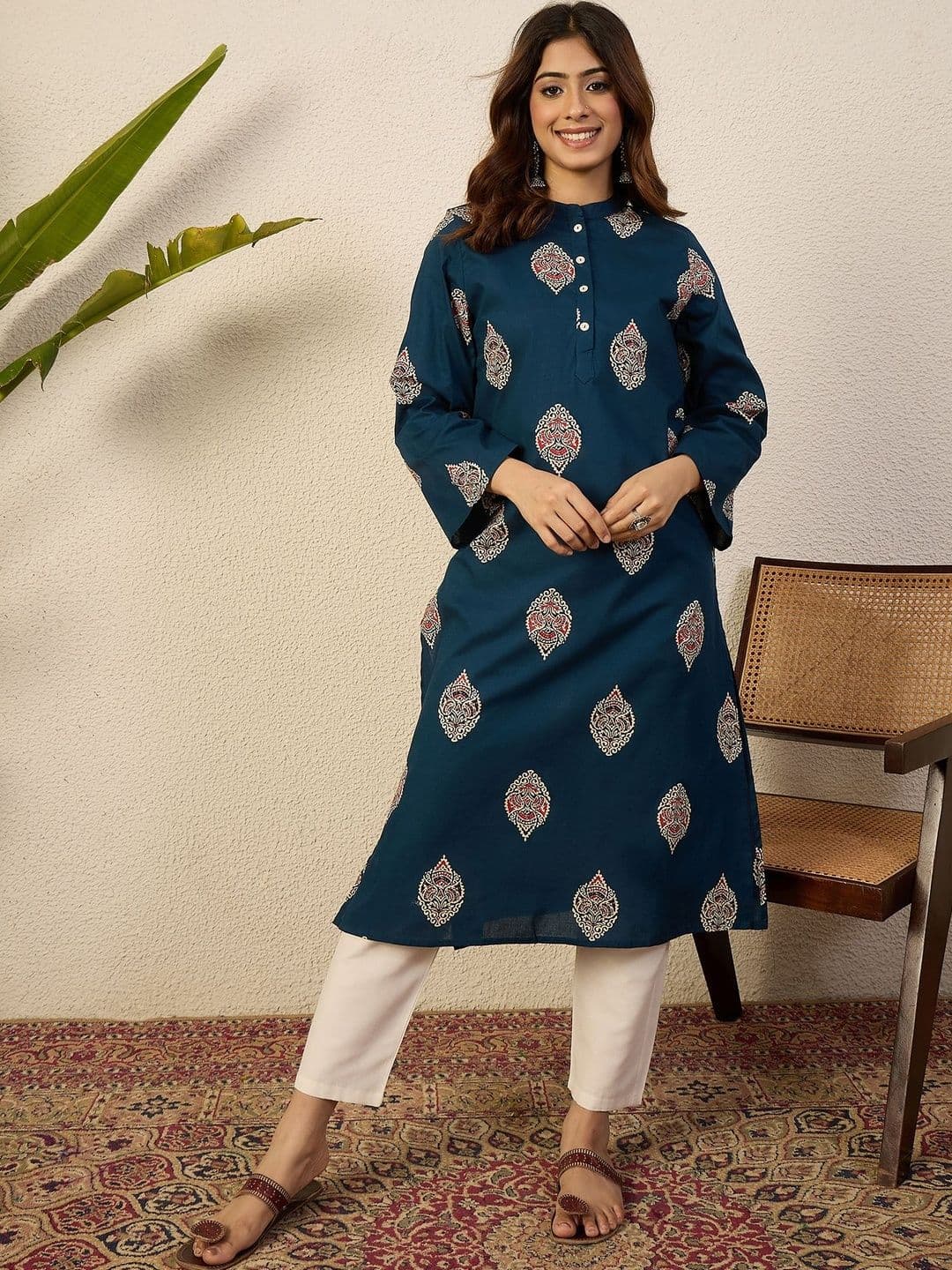 Anouk Women Ethnic Motifs Printed Kurta - view 1