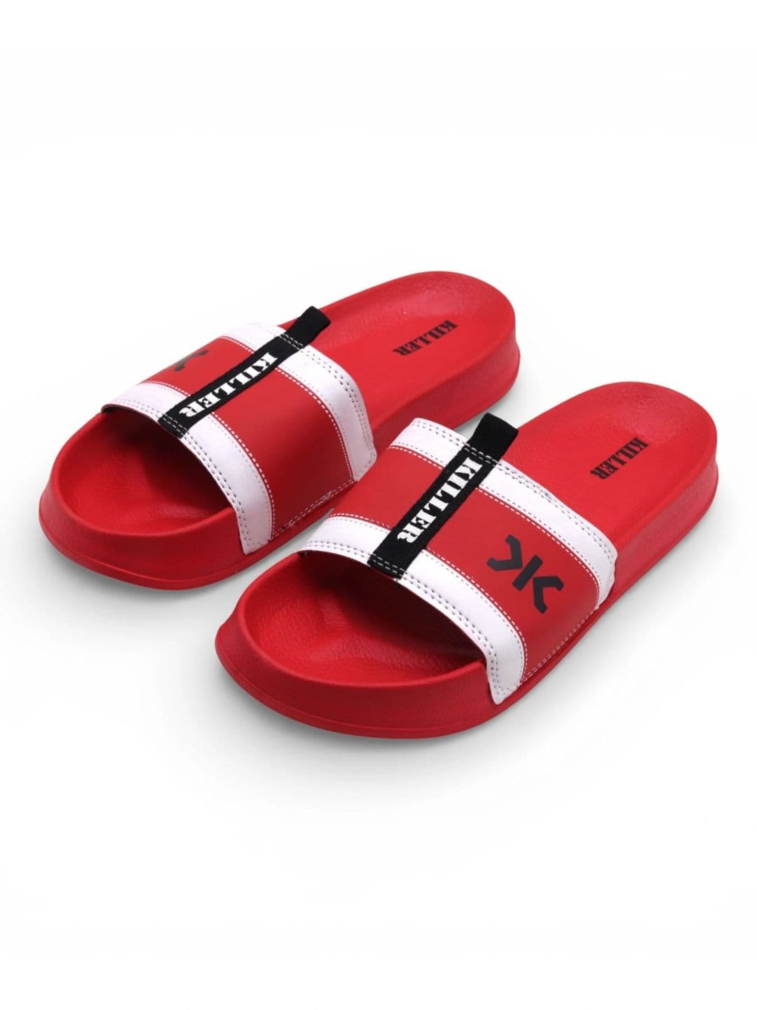 Killer Men Colourblocked Sliders - view 1