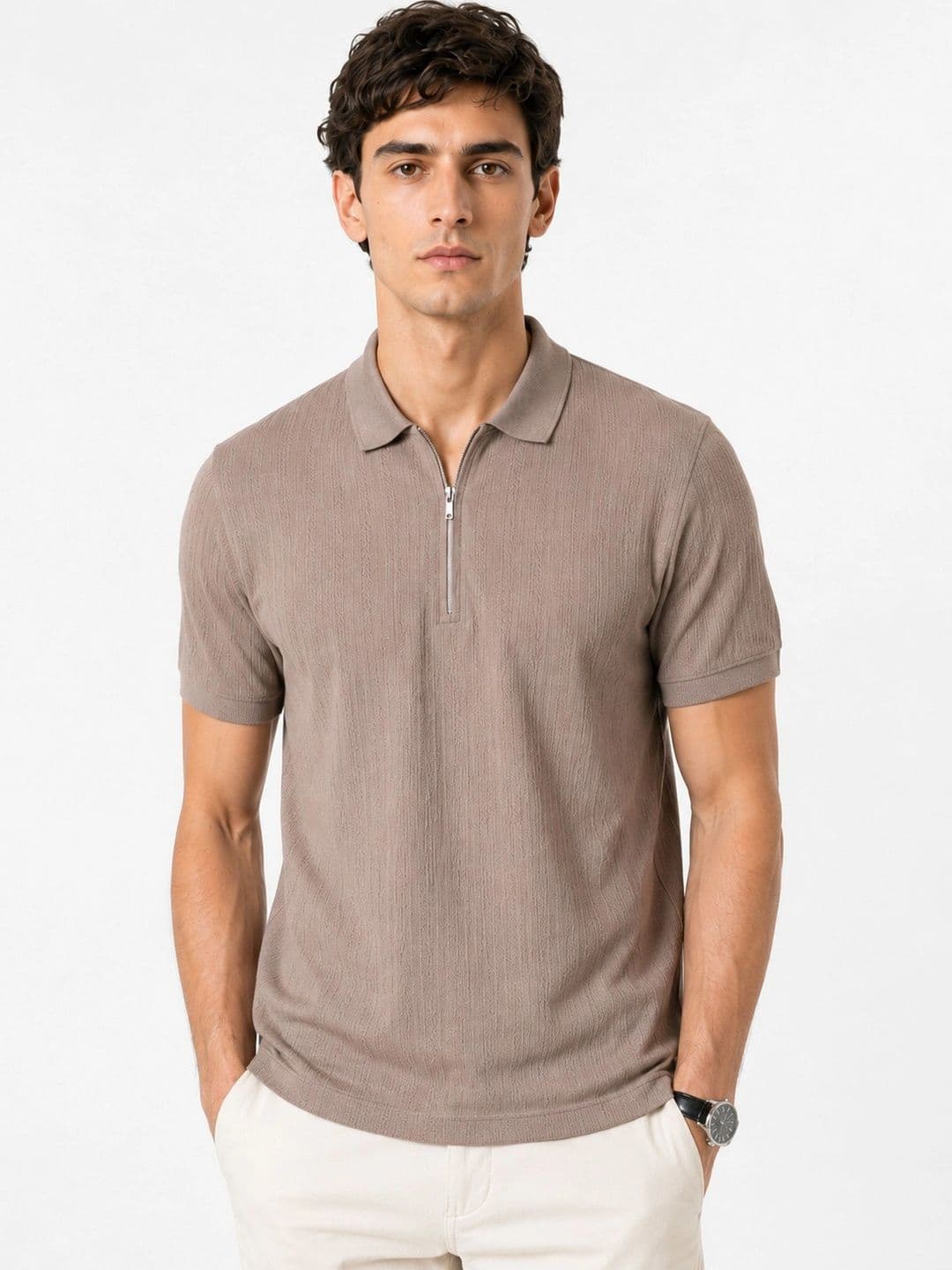 Monk Mode Men Polo Collar T-shirt - view 1