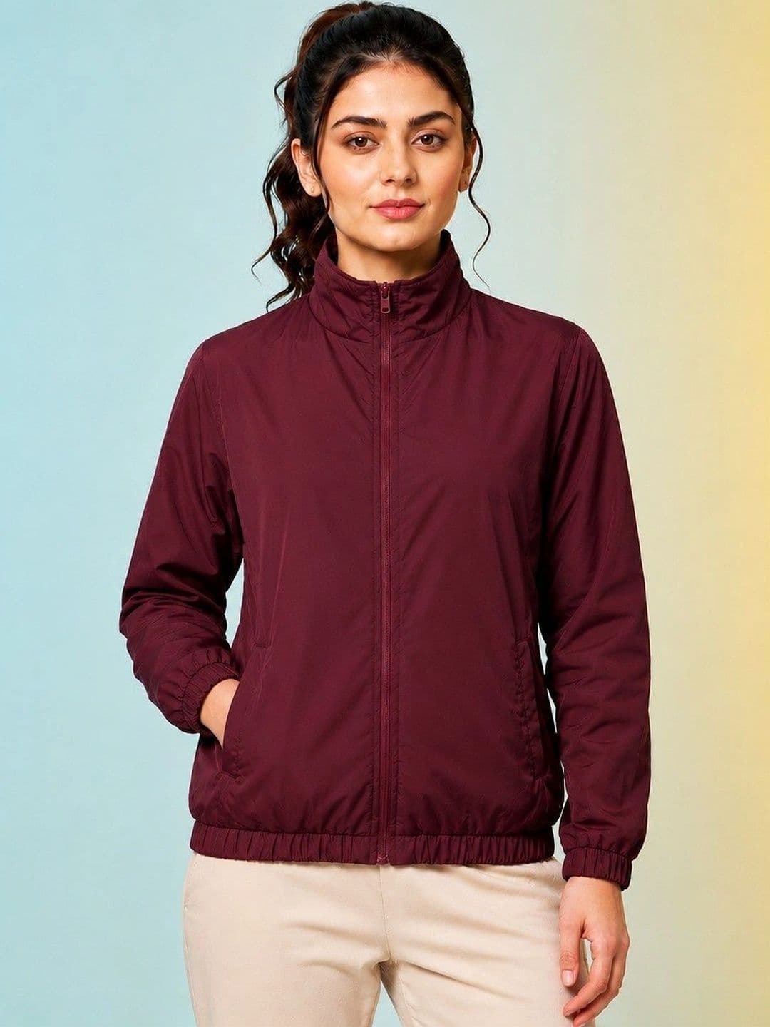 JKT Women Lightweight Training or Gym Bomber Jacket - view 1