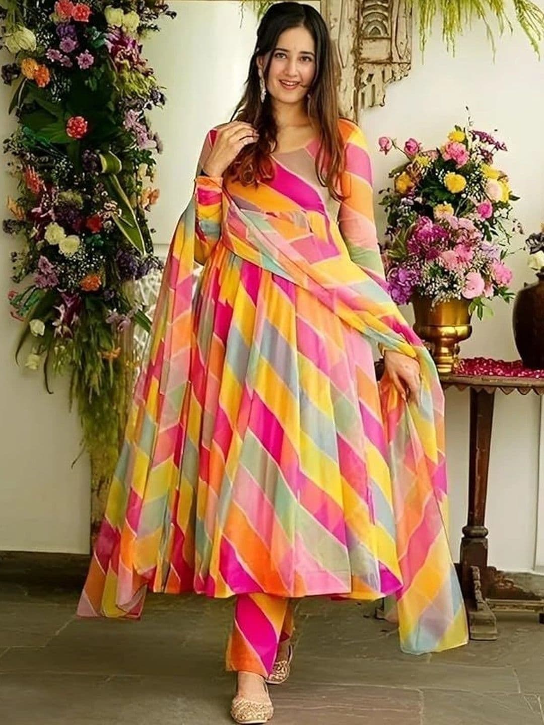 SHREE HARI CLOTH Print A-Line Dress - view 1