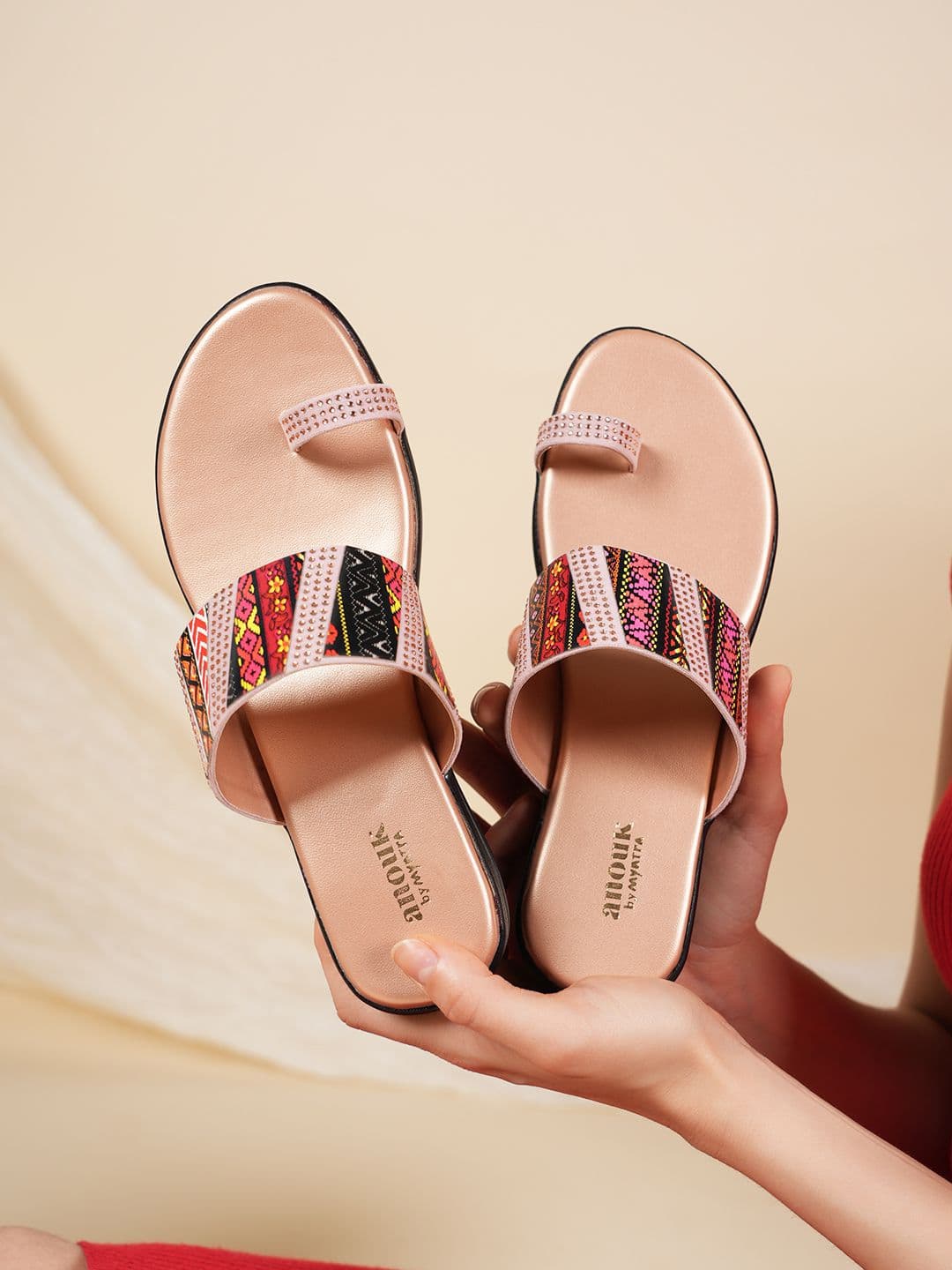 Anouk Printed Party Block Pumps - view 1