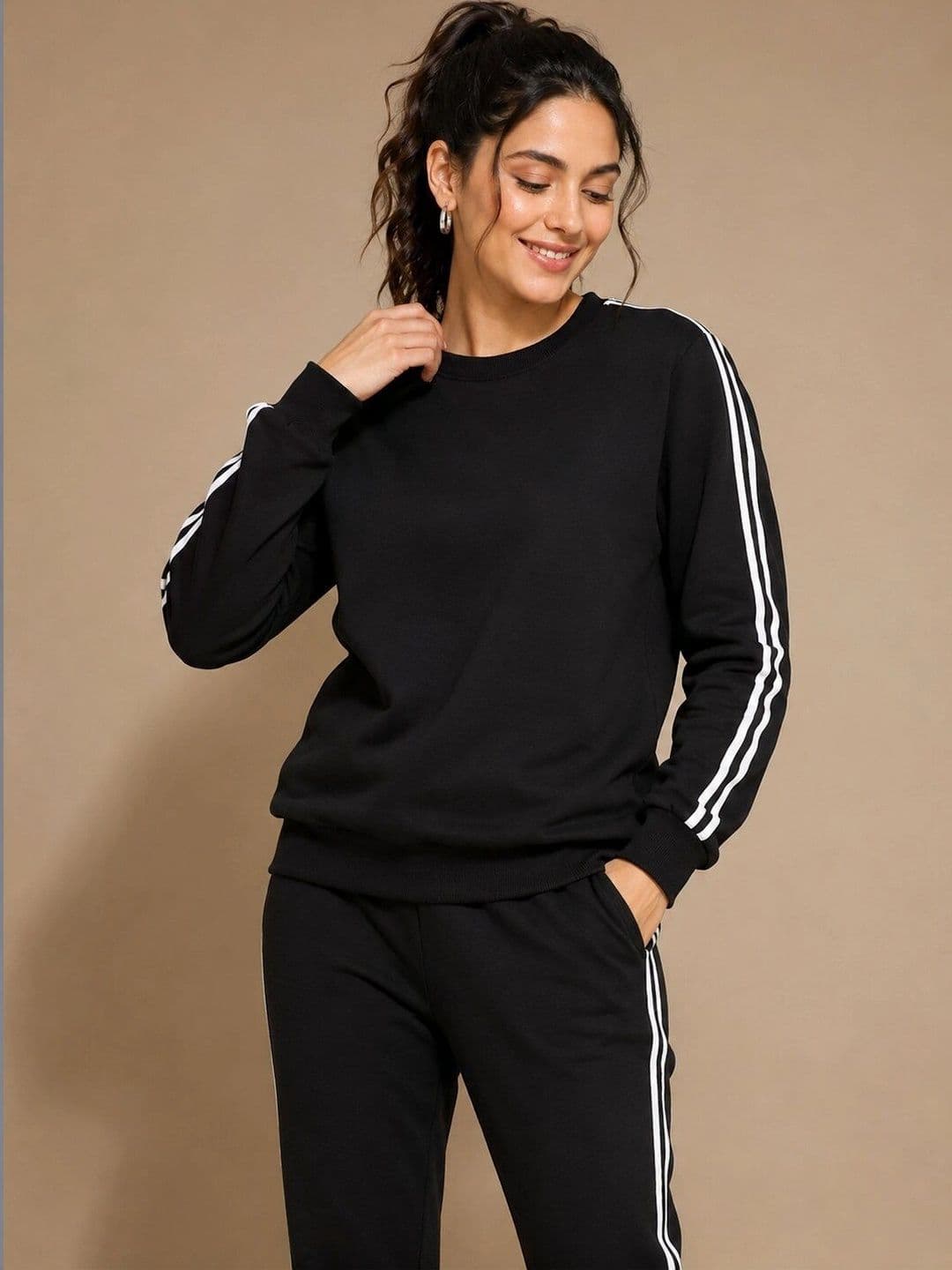 TENACITY Women Colourblocked Sweatshirt - view 1