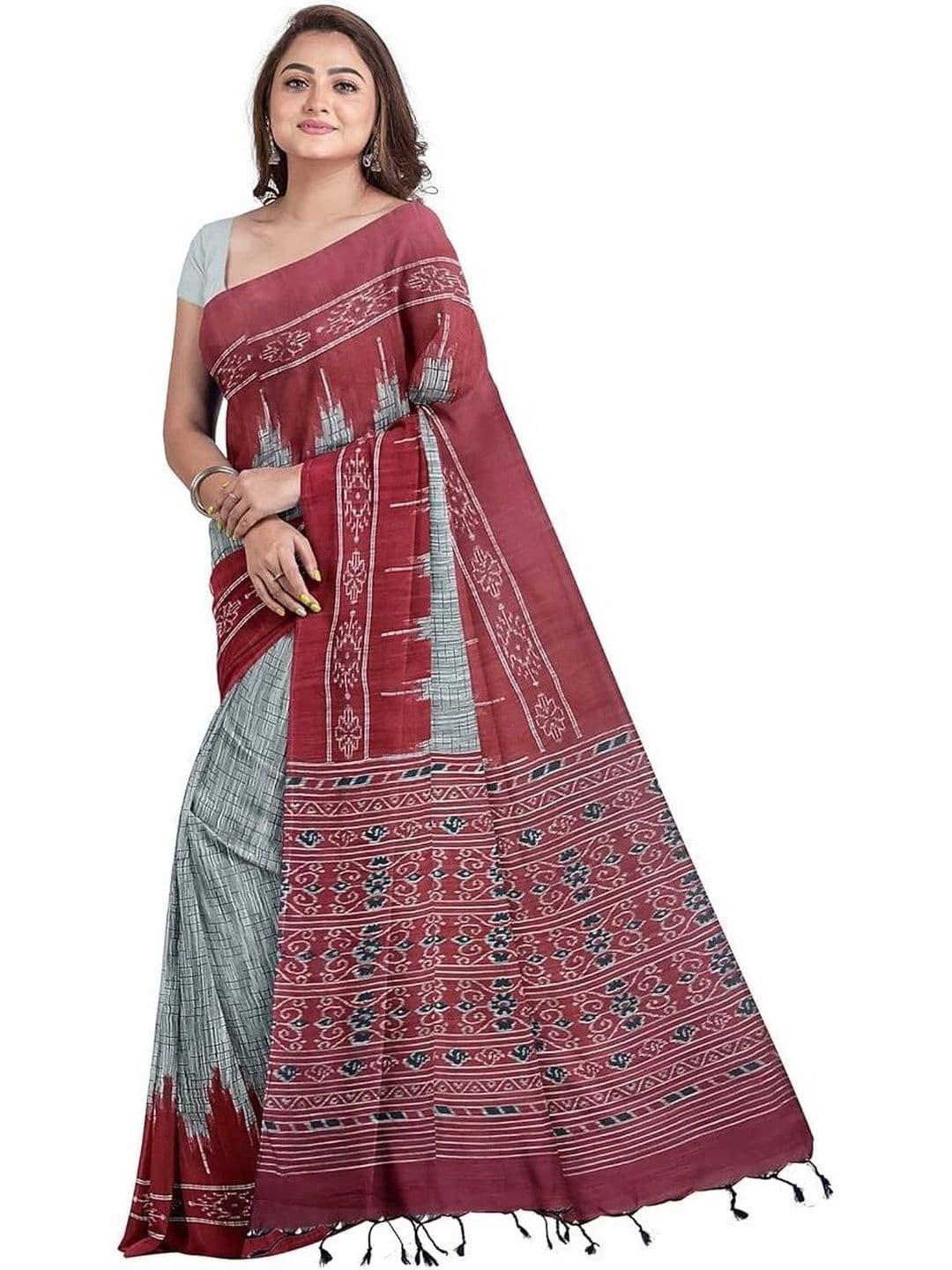SHREE HARI HANDLOOM SAREE Pure Cotton Sambalpuri Saree - view 1
