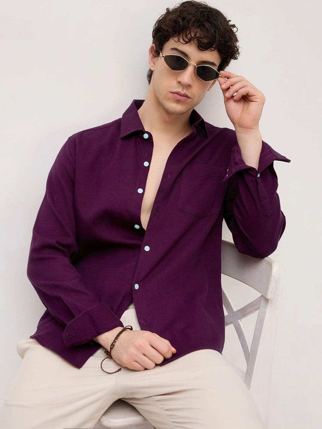 VASTRADO Men Classic Slim Fit Casual Shirt - view 1
