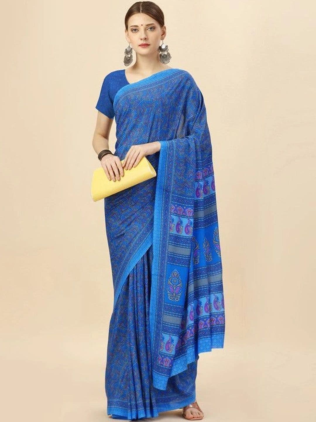 Novus Knitting Paisley Saree - view 1
