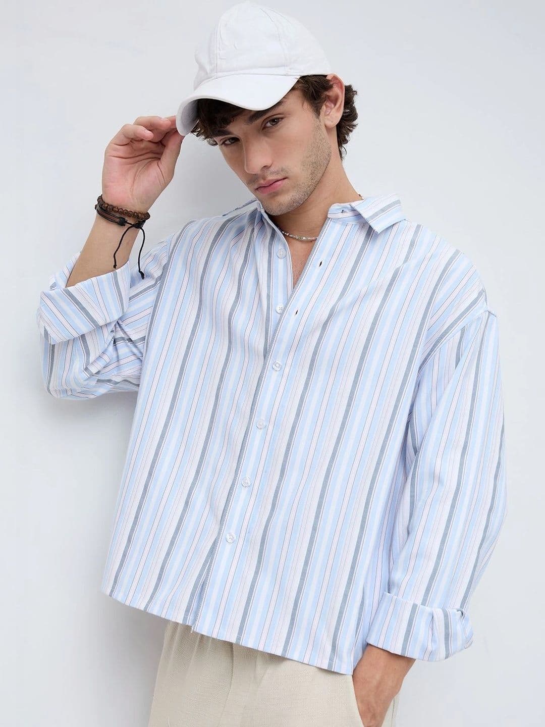 VASTRADO Men Classic Boxy Multi Stripes Striped Casual Shirt - view 1