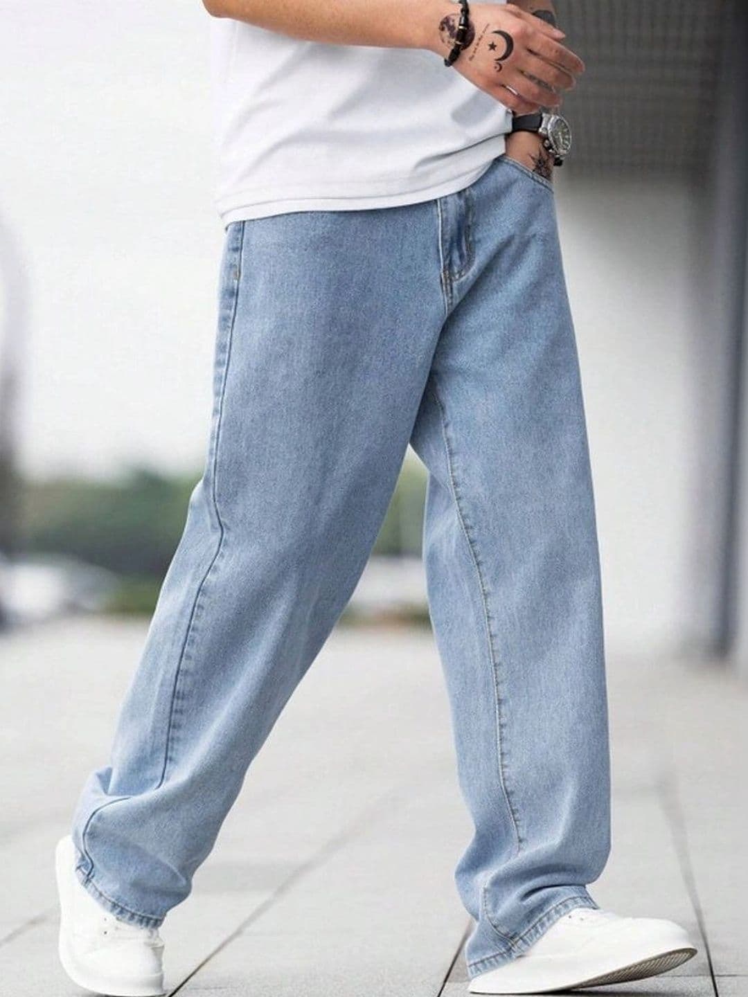 VORNIX DENIM Men Relaxed Fit Mid-Rise Stretchable Jeans - view 1