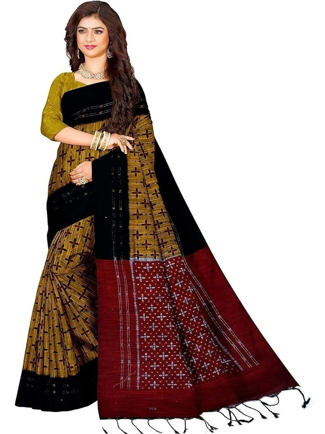 SHREE HARI HANDLOOM SAREE Pure Cotton Sambalpuri Saree - view 1