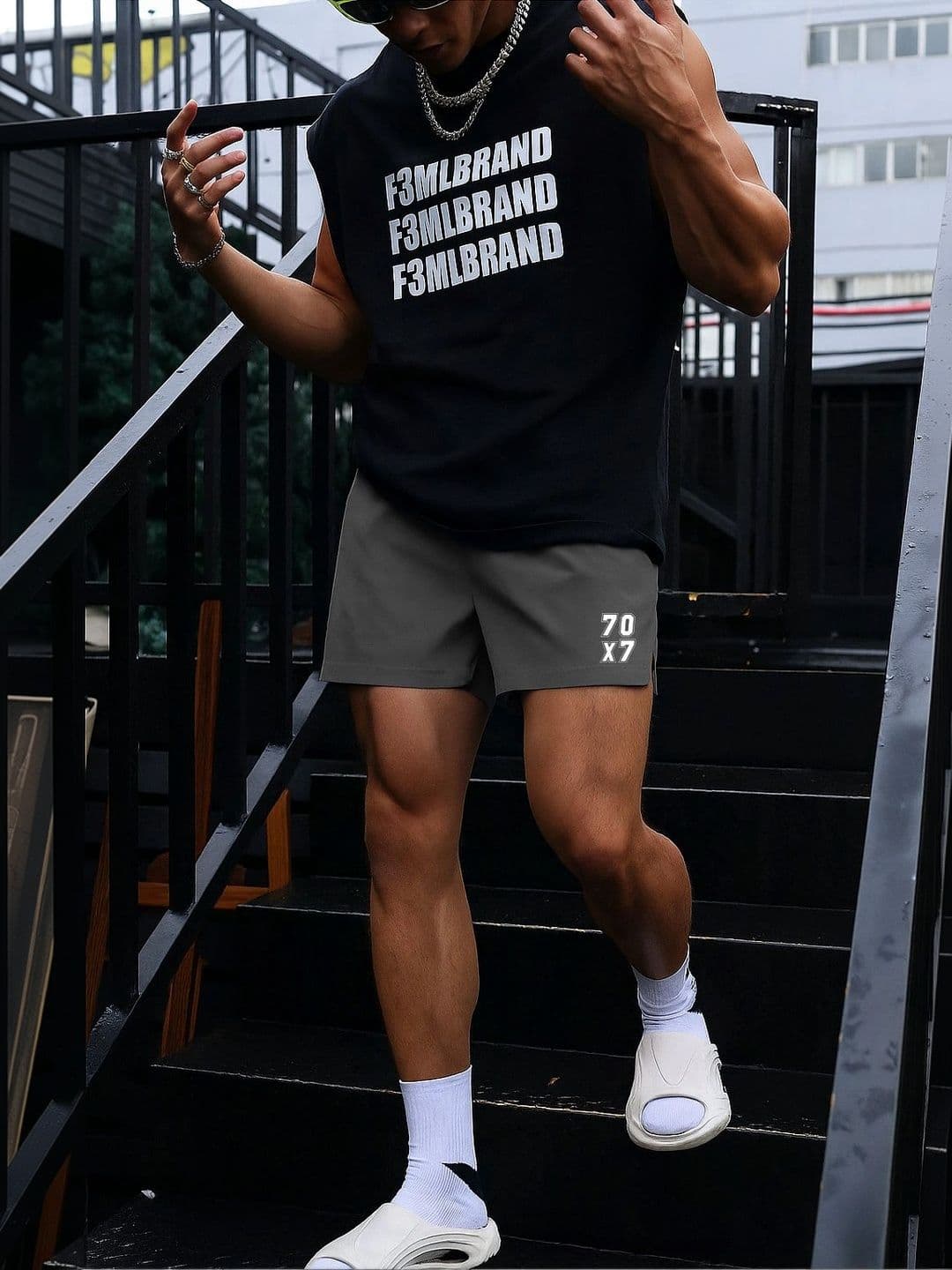 culish Men Typography Training or Gym Sports Shorts - view 1