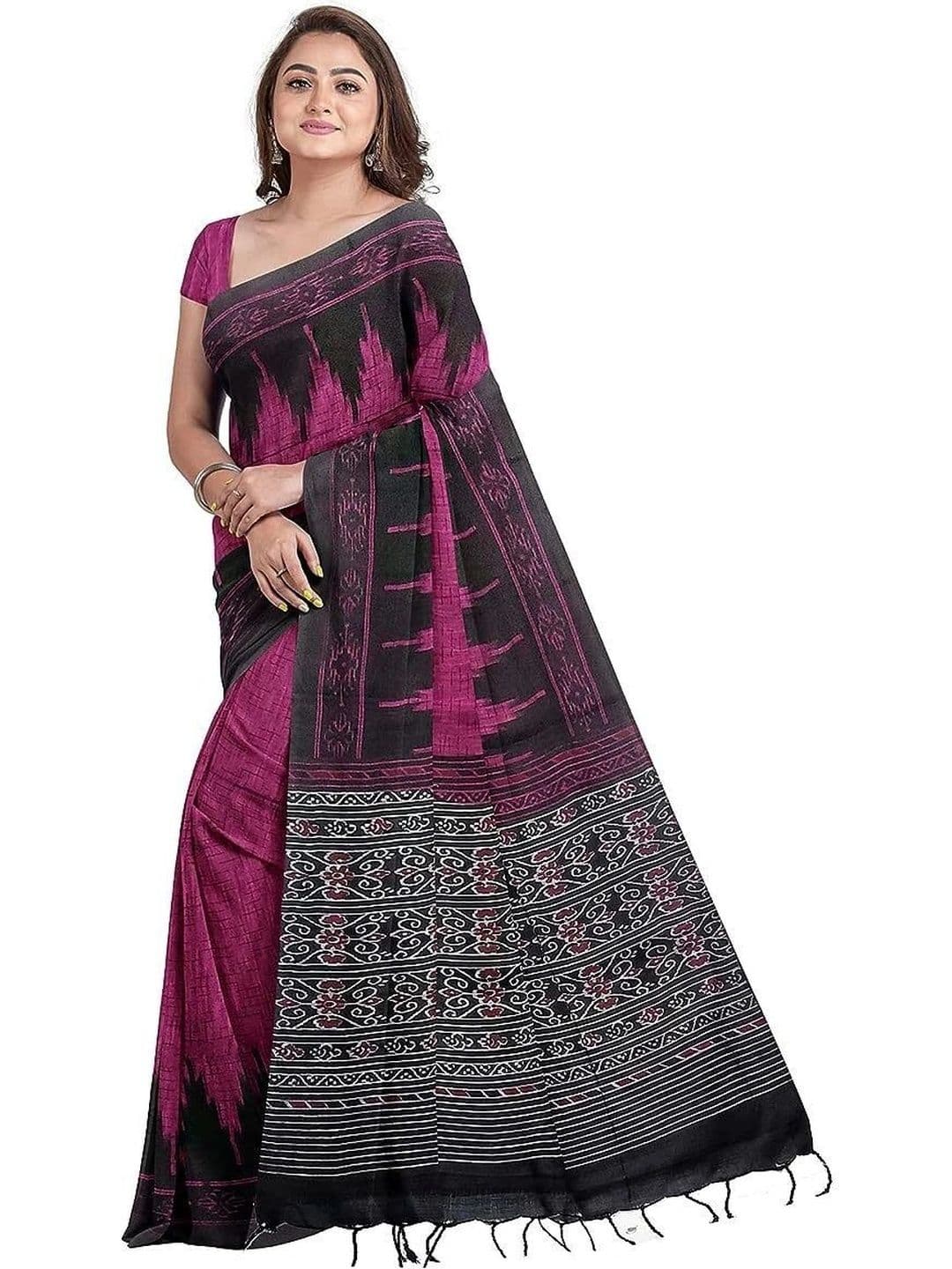 SHREE HARI HANDLOOM SAREE Pure Cotton Sambalpuri Saree - view 1