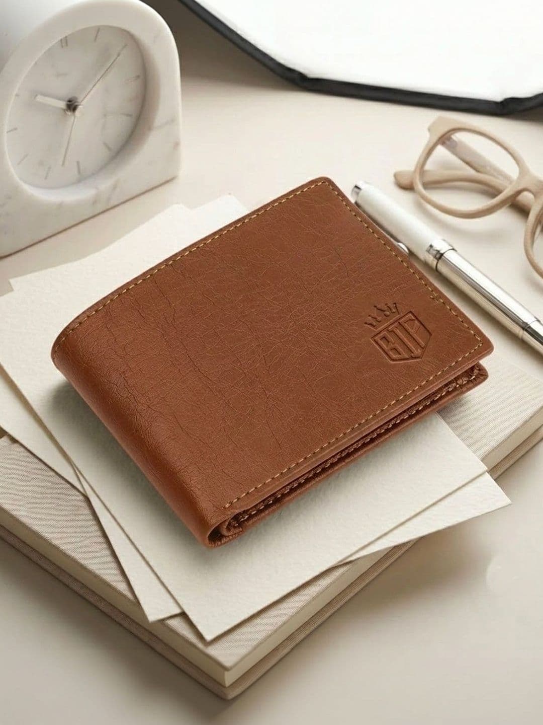 BIF Men Textured PU Two Fold Wallet - view 1