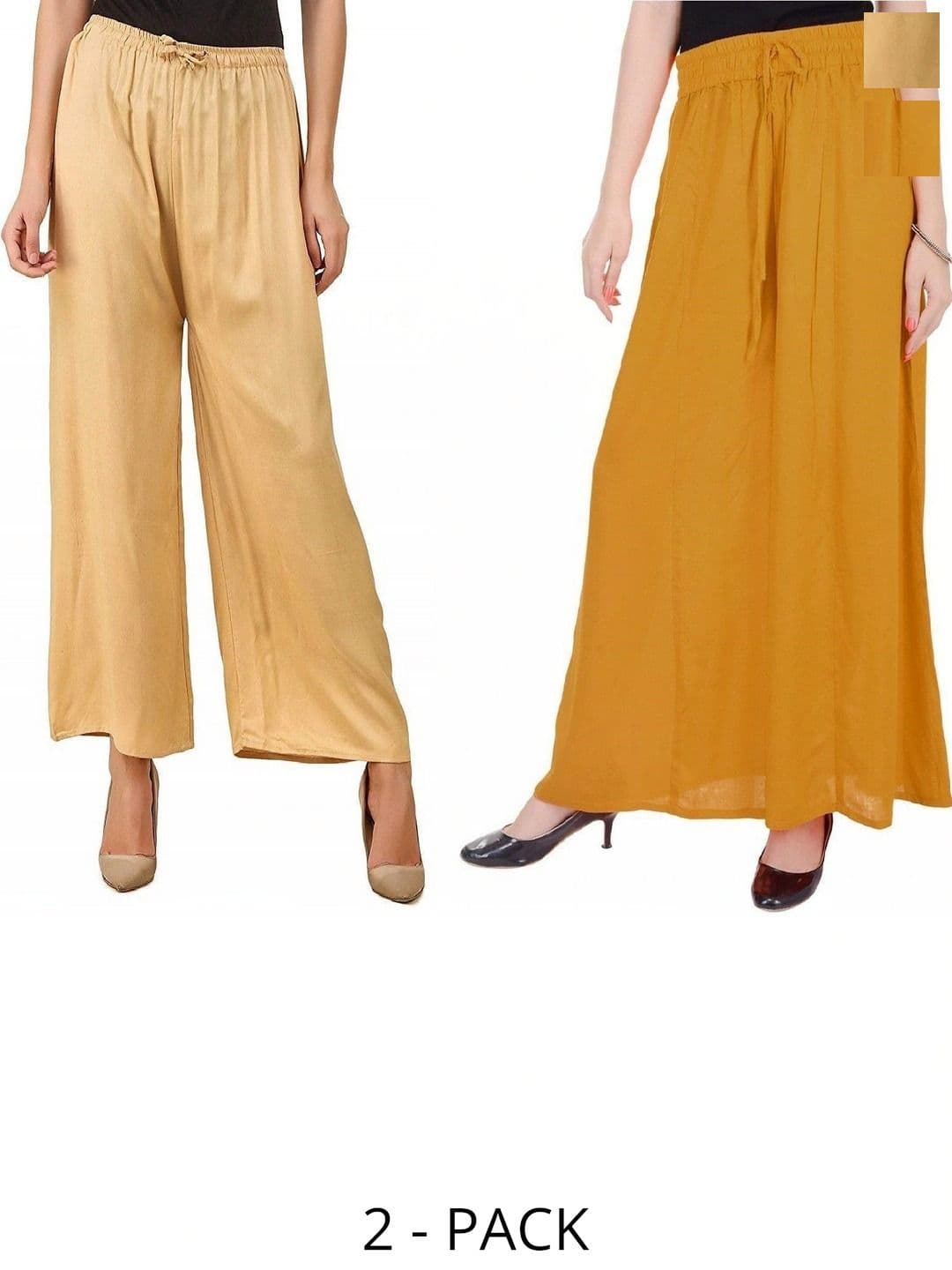 PINOVO Pack Of 2 Mid-Rise Palazzos - view 1