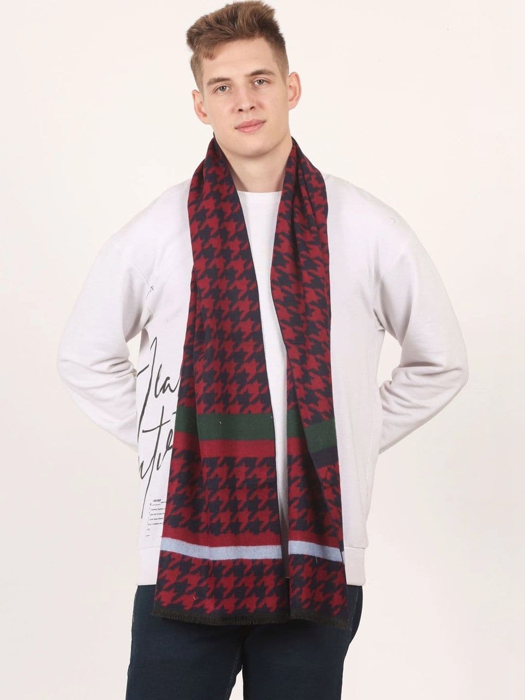 Bizarro.in Unisex Checked Acrylic Mufflers - view 1