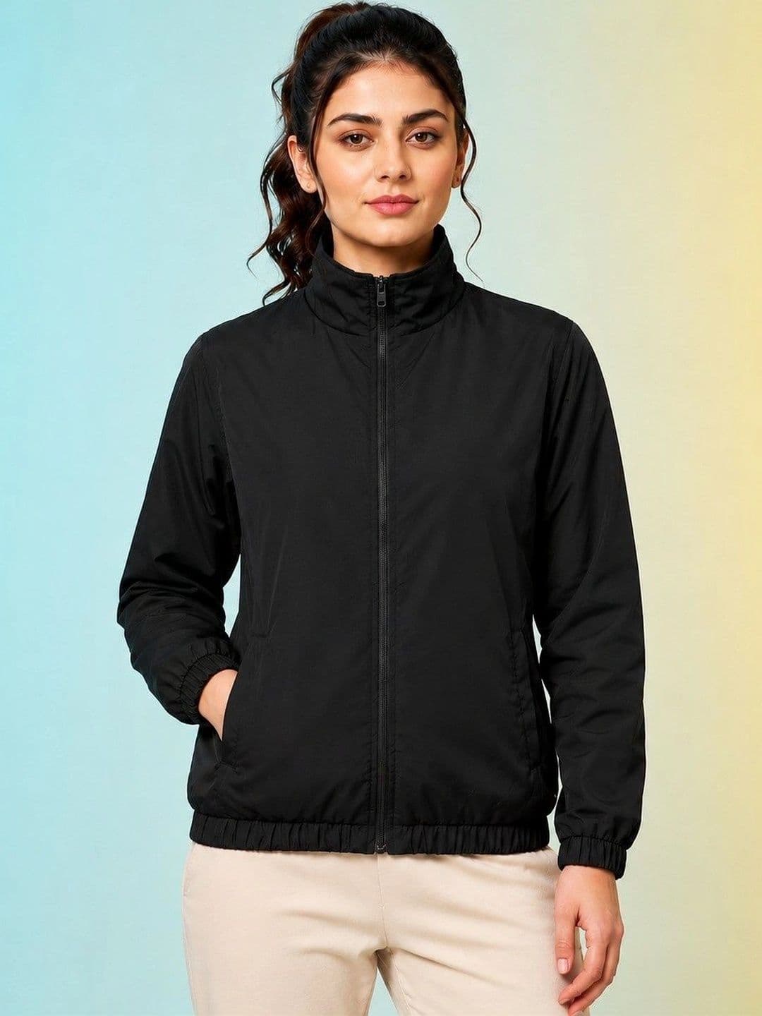 JKT Women Lightweight Training or Gym Bomber Jacket - view 1