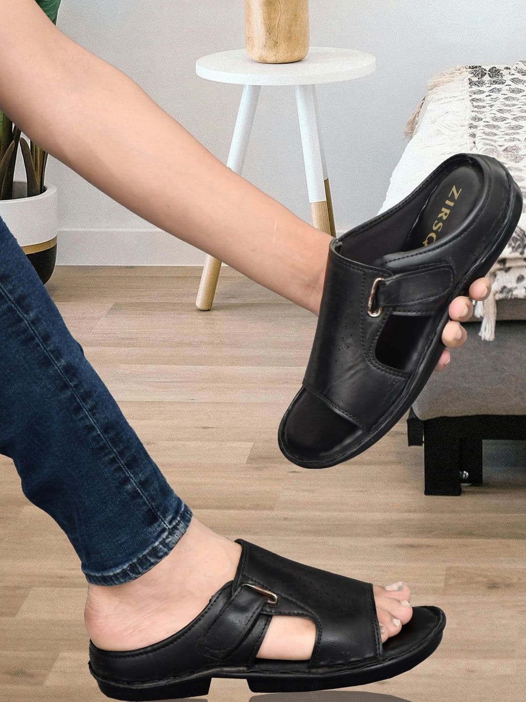ZIRSQ Men Leather Comfort Sandals - view 1
