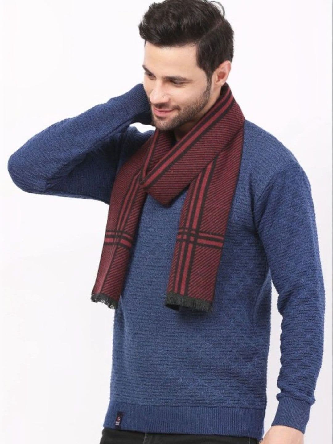 Bizarro.in Unisex Checked Acrylic Mufflers - view 1