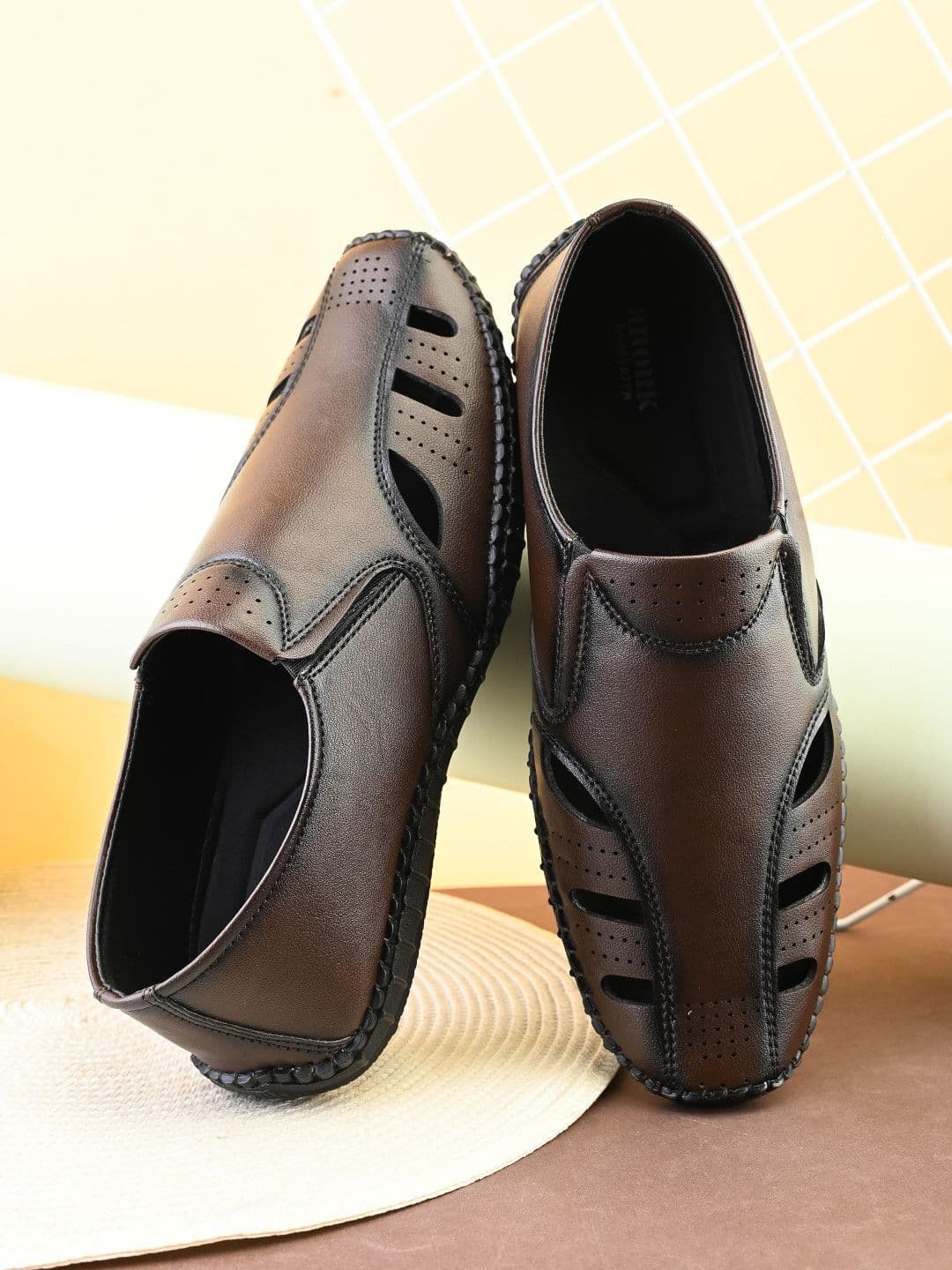 Anouk Men PU Shoe-Style Sandals - view 1