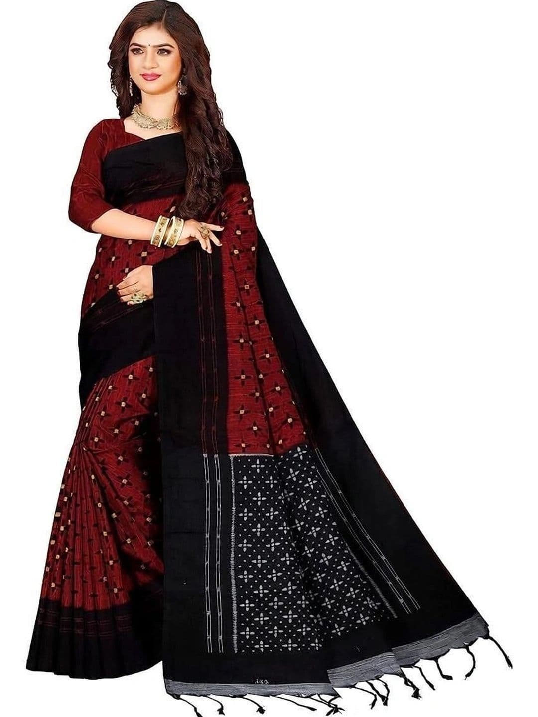SHREE HARI HANDLOOM SAREE Woven Design Pure Cotton Sambalpuri Saree - view 1