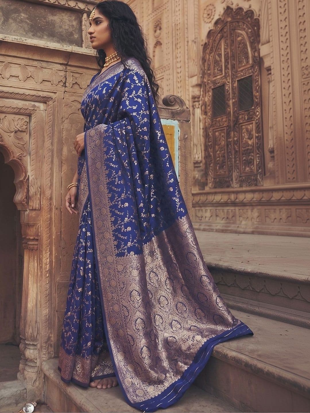 KALINI Woven Design Zari Art Silk Designer Saree - view 1