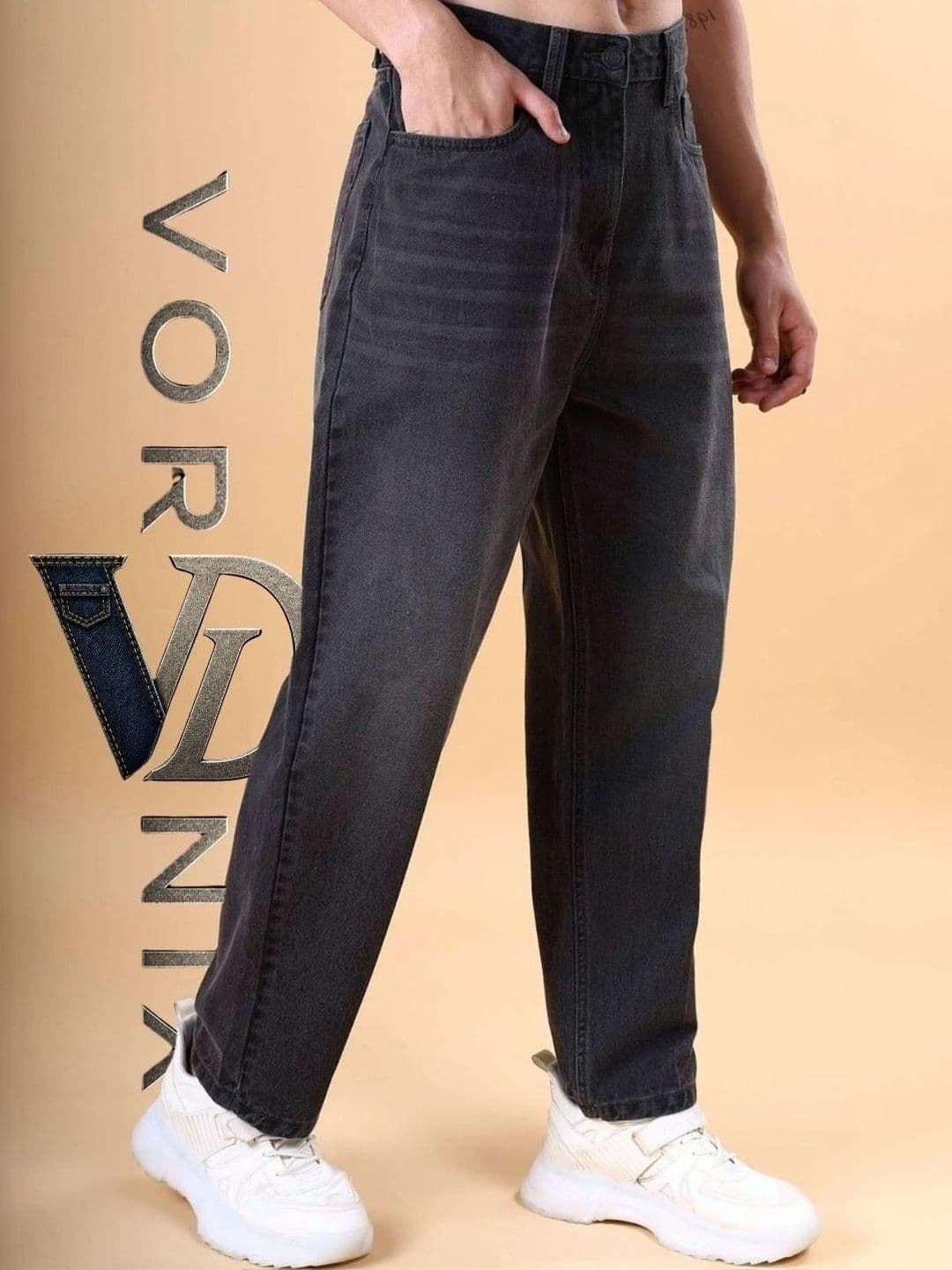 VORNIX DENIM Men Relaxed Fit Mid-Rise Stretchable Jeans - view 1