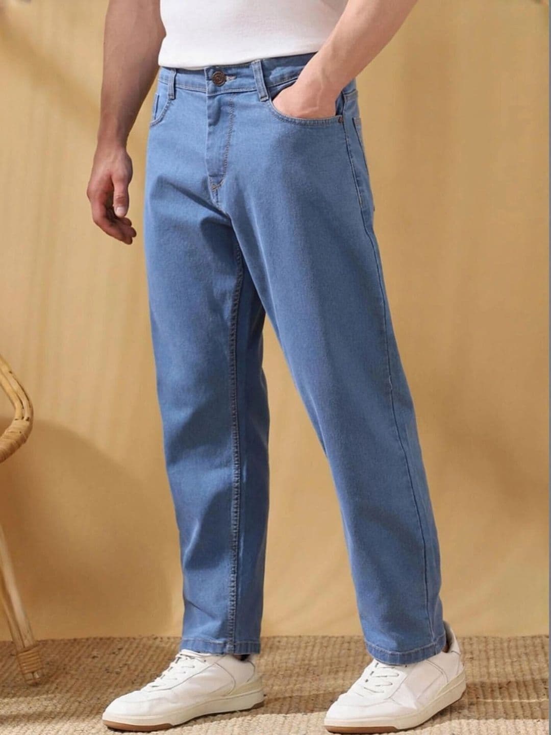 VORNIX DENIM Men Relaxed Fit Mid-Rise Stretchable Jeans - view 1