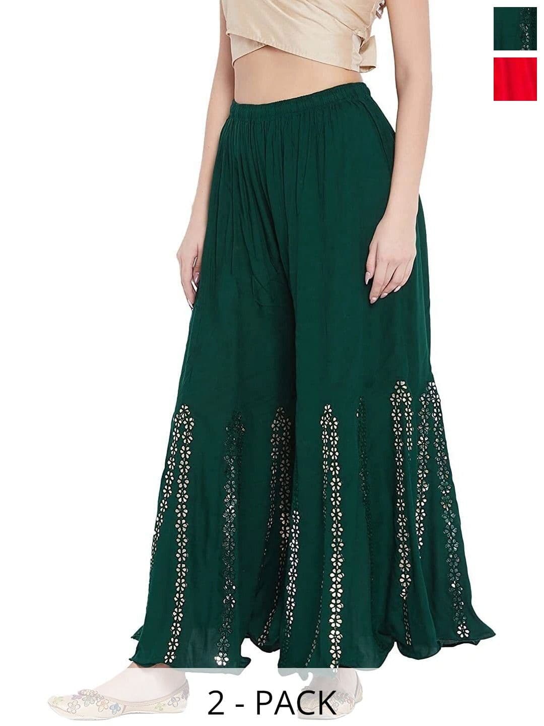 PINOVO Pack Of 2 Flared Palazzos - view 1