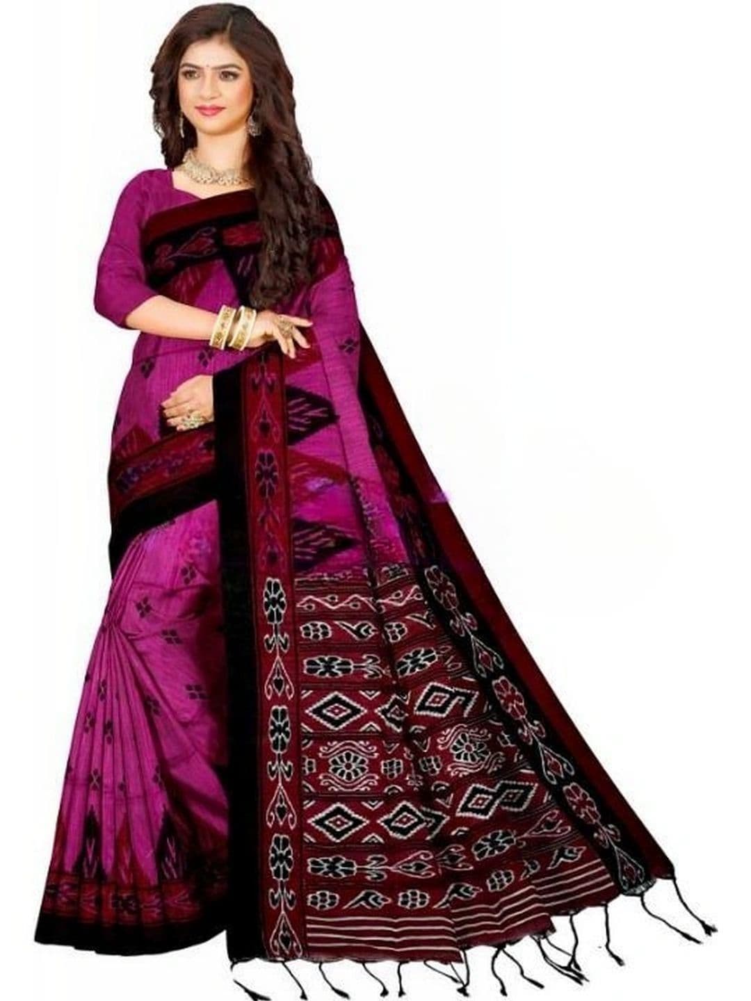 SHREE HARI HANDLOOM SAREE Pure Cotton Sambalpuri Saree - view 1