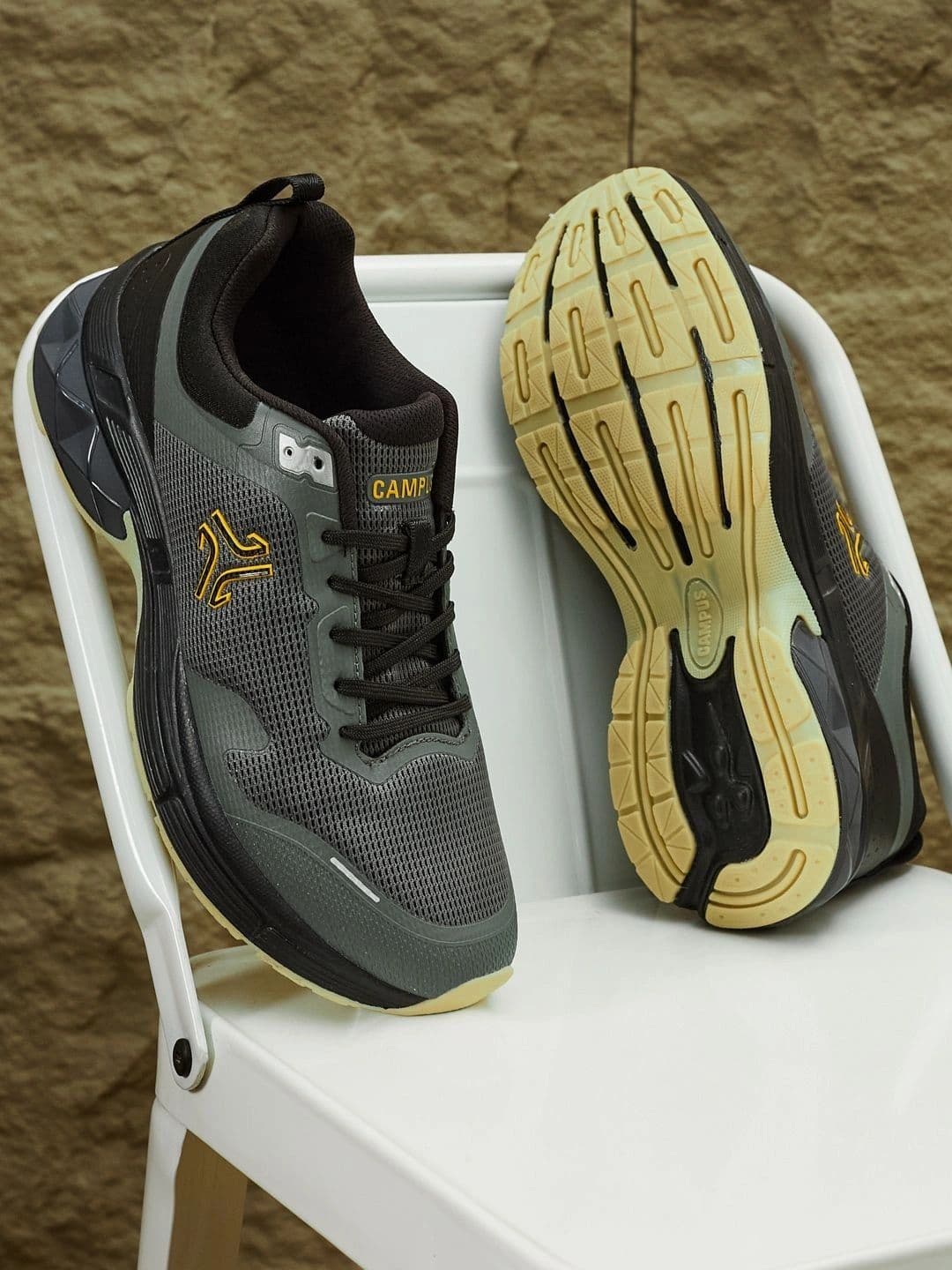 Campus Men Mesh Running Non-Marking Shoes - view 1
