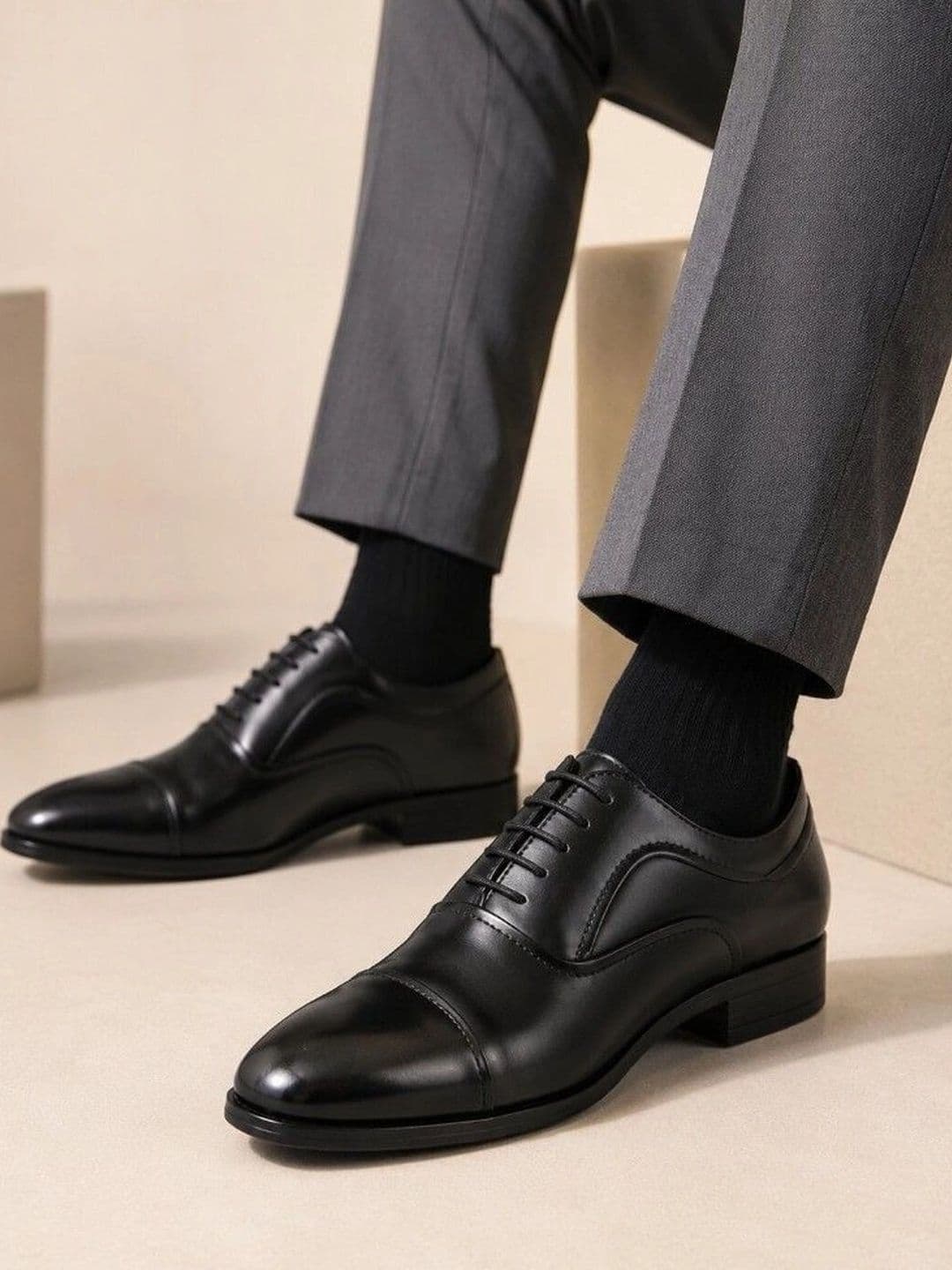 House of Pataudi Men Oxford Formal Shoes - view 1