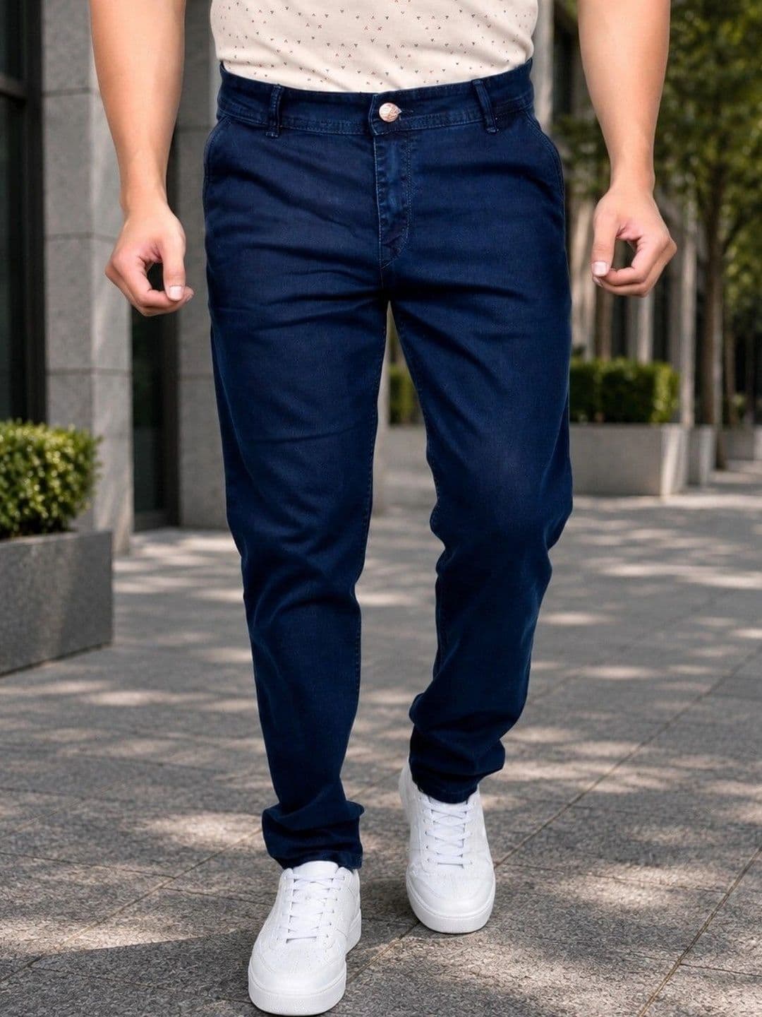Dwiden Men Slim Fit Mid-Rise Stretchable Jeans - view 1