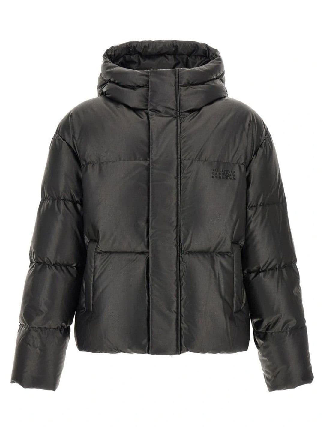 MM6 Maison Margiela Black Quilted Hood Jacket - view 1