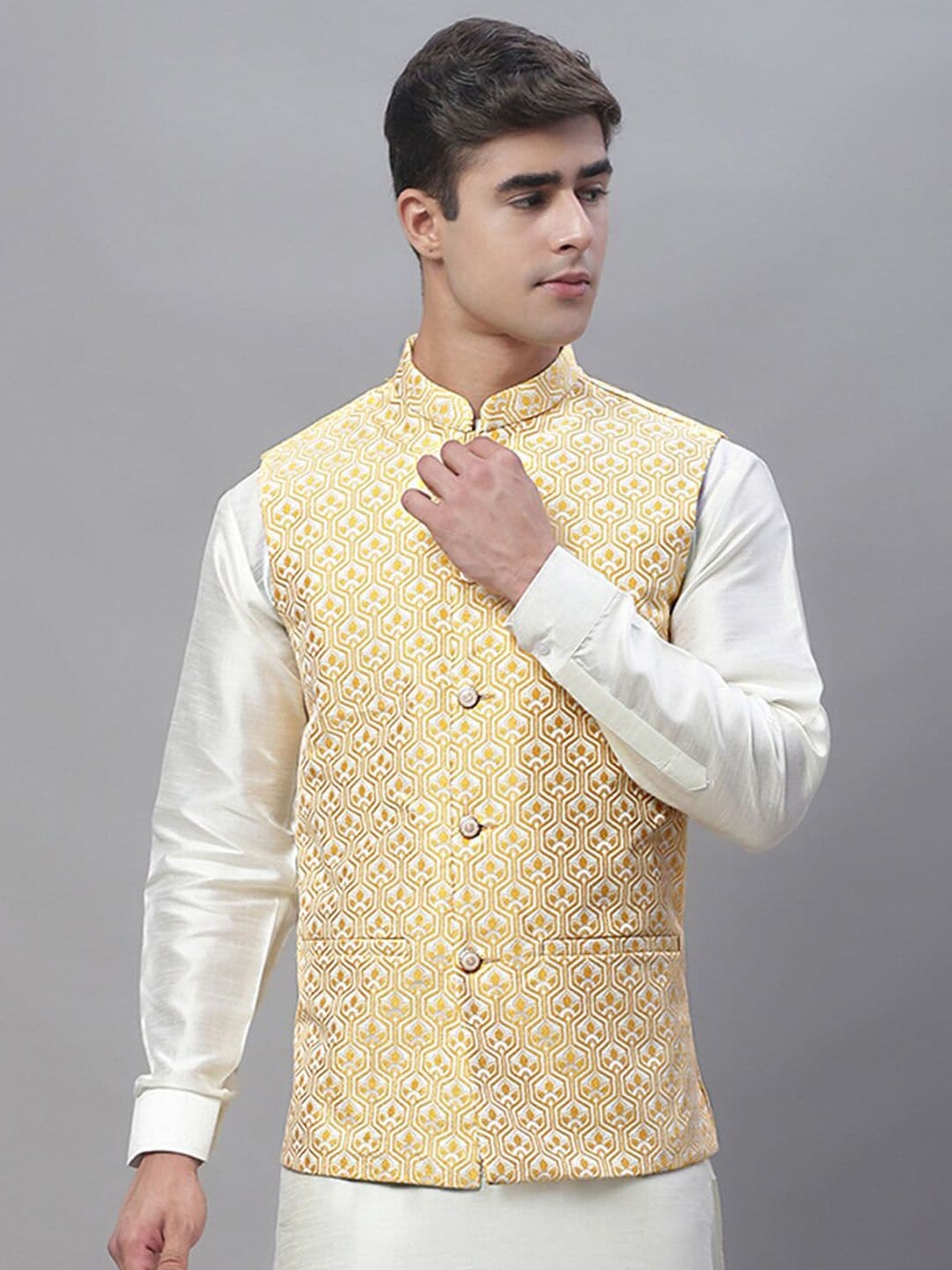 Anouk Men Woven Design Jackets - view 1