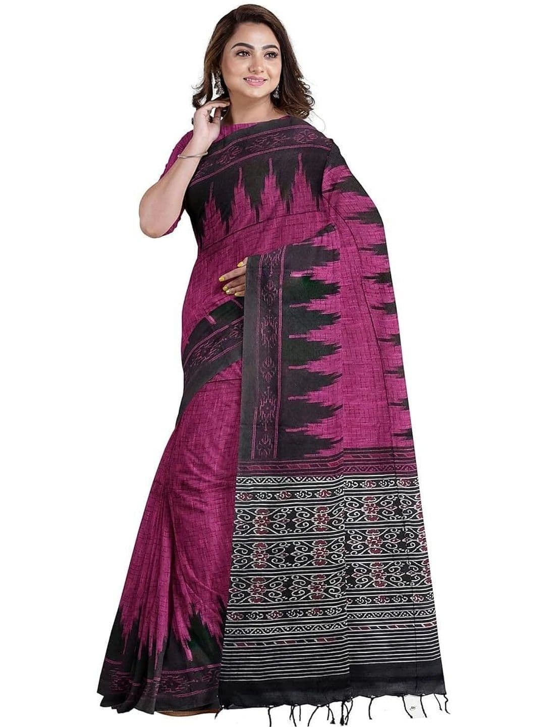 SHREE HARI HANDLOOM SAREE Pure Cotton Sambalpuri Saree - view 1