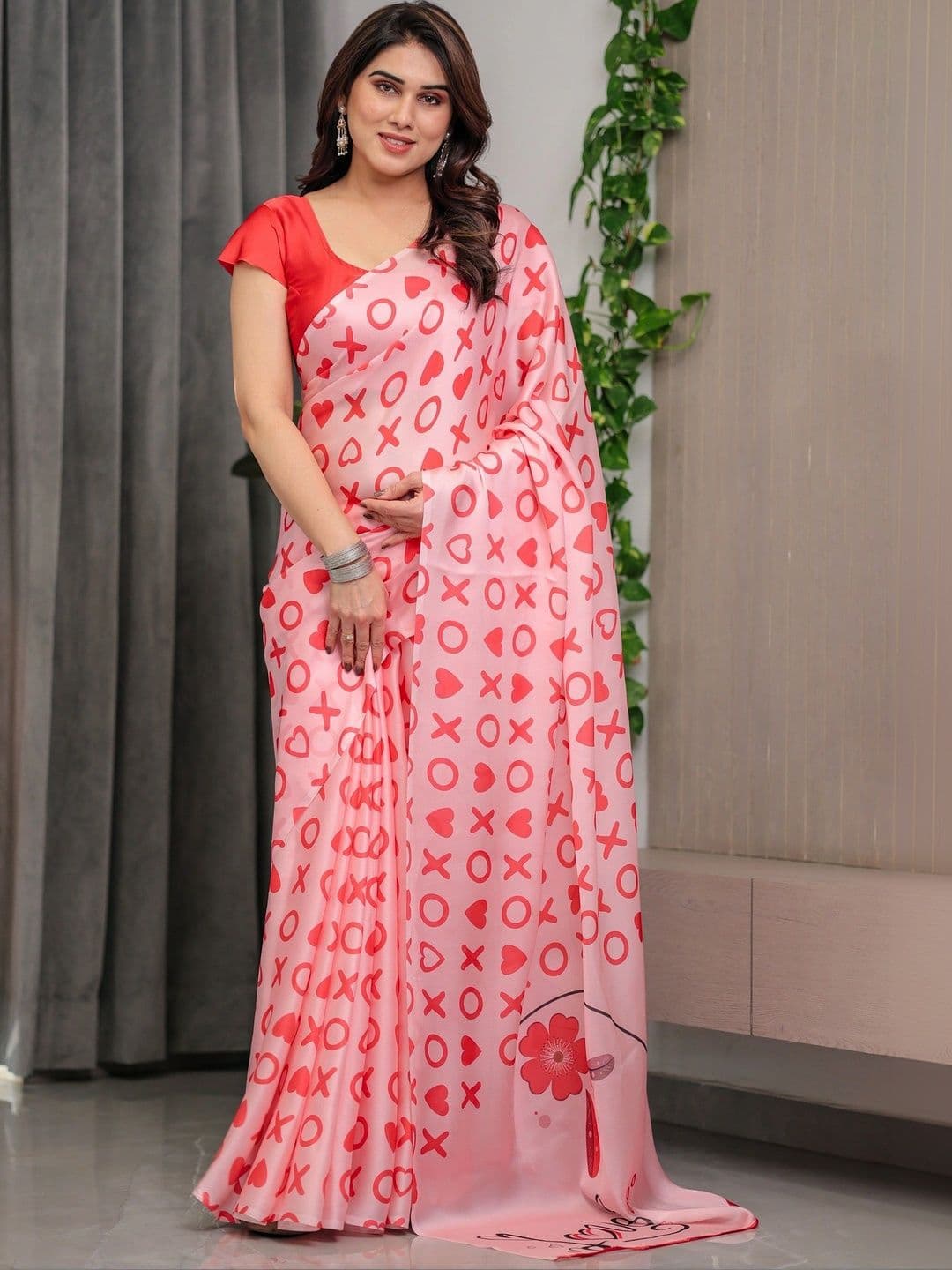 Panzora Poly Georgette Designer Saree - view 1