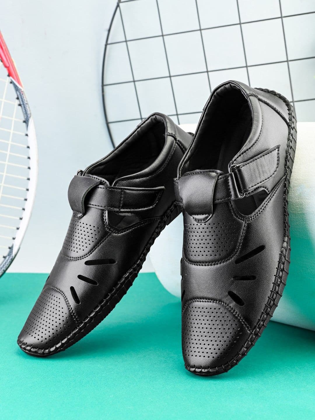 Anouk Men PU Shoe-Style Sandals - view 1