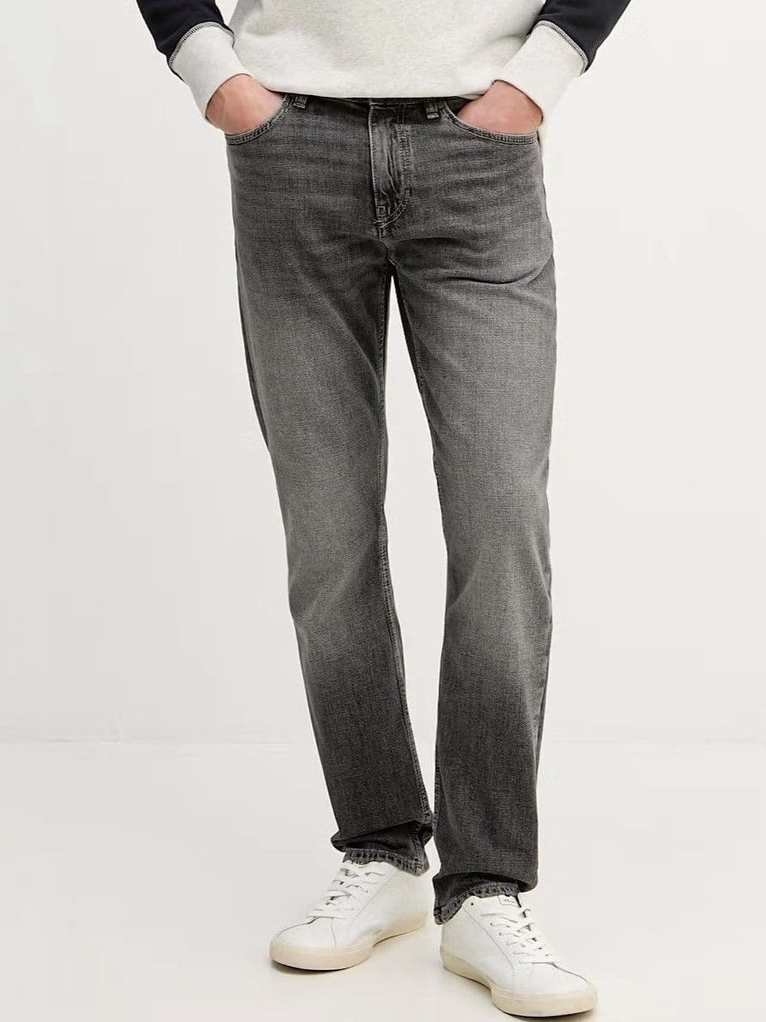 YAMEETFIT Men Jean Regular Fit Mid-Rise Low Distress Jeans - view 1