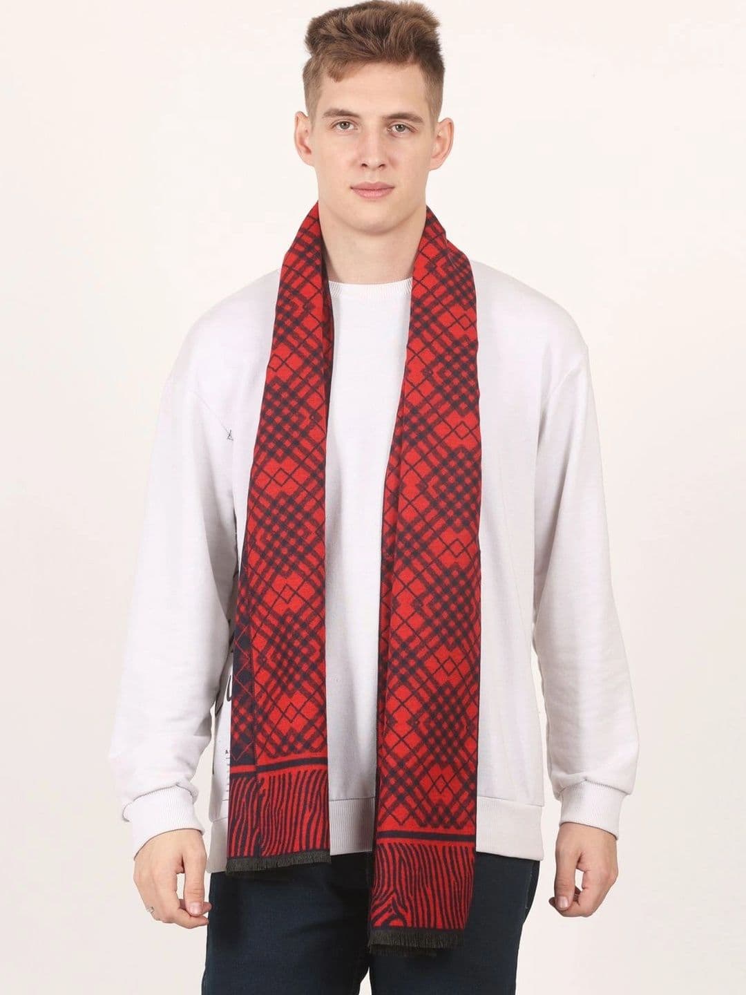 Bizarro.in Unisex Checked Acrylic Mufflers - view 1