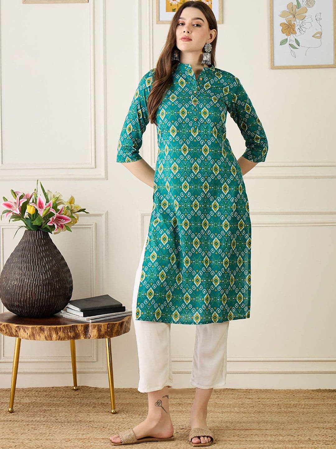 Anouk Women Ethnic Motifs Printed Kurta - view 1